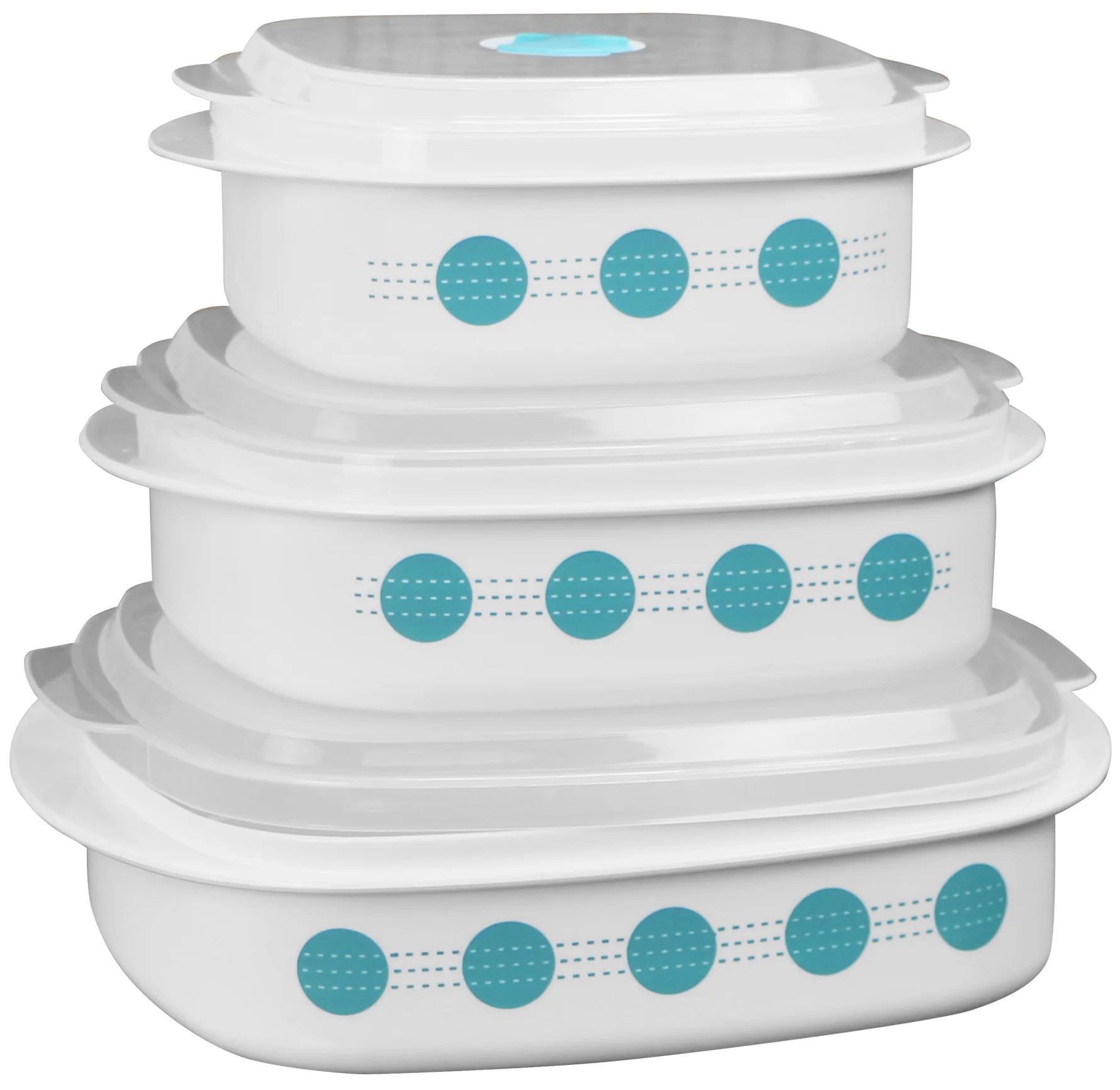 Corelle Coordinates 6Piece Microwave Safe Cookware/Storage Set