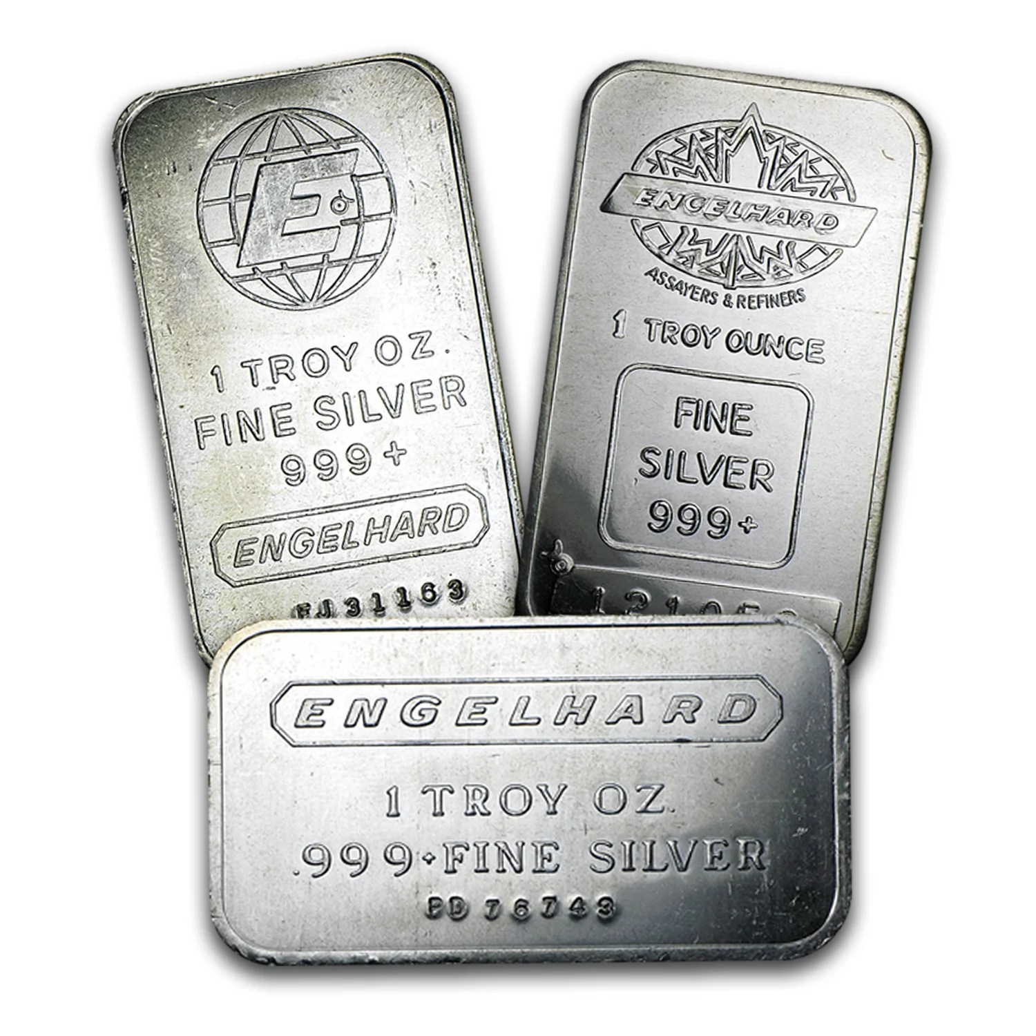 1 oz Silver Bar Engelhard