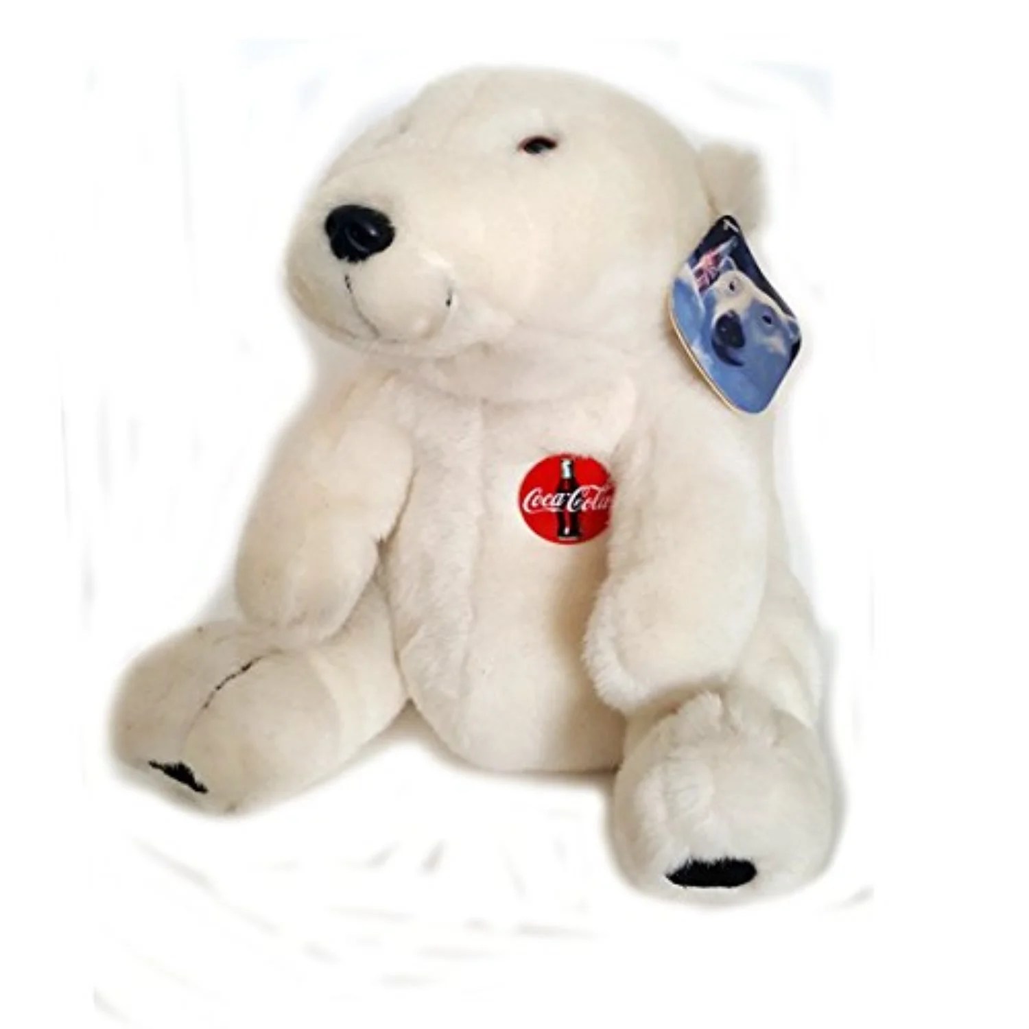 coca cola white polar bear 12" plush 1993