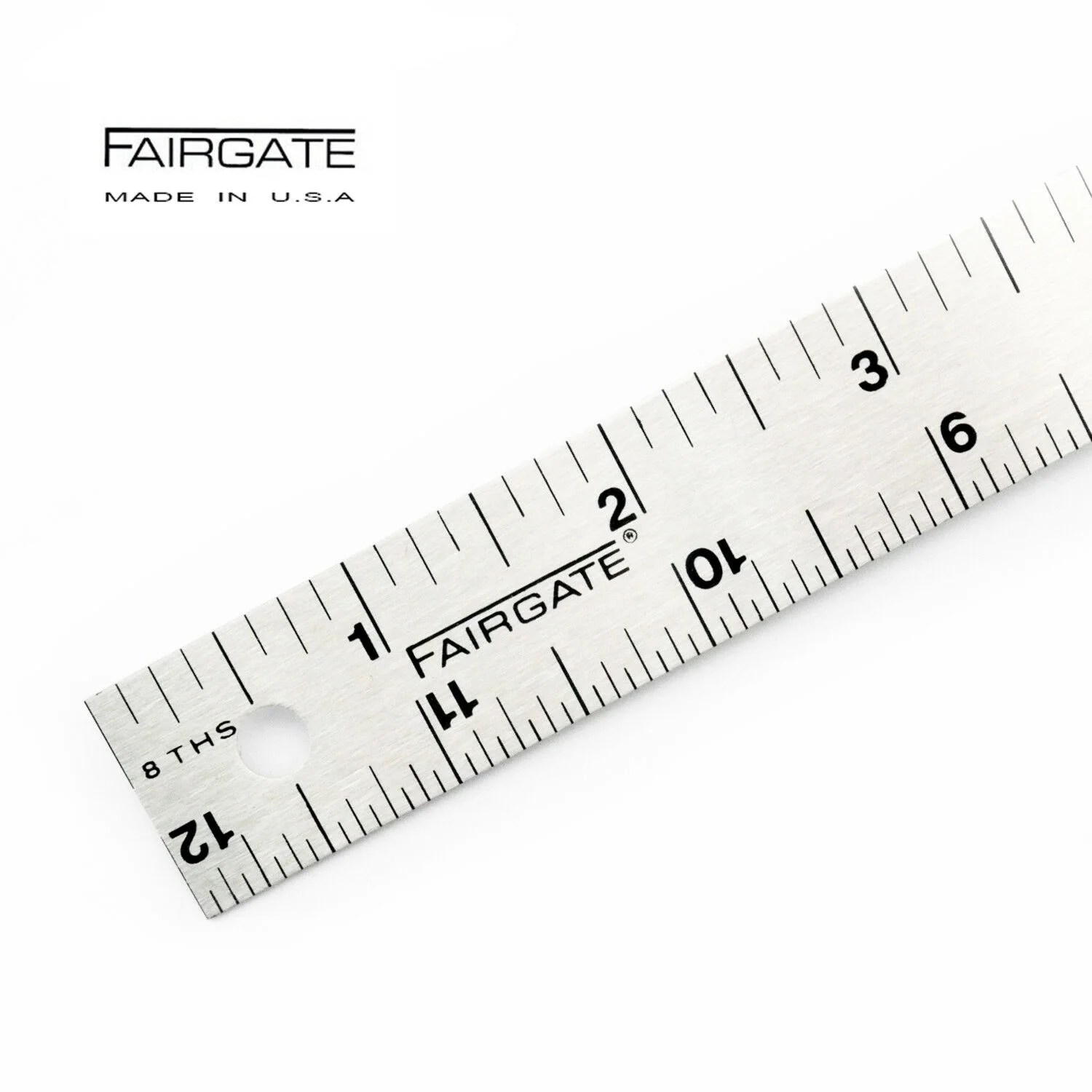 Fairgate 12" Standard Aluminum English Ruler 20112 Fairgate 12" Standard Aluminum English Ruler 20112