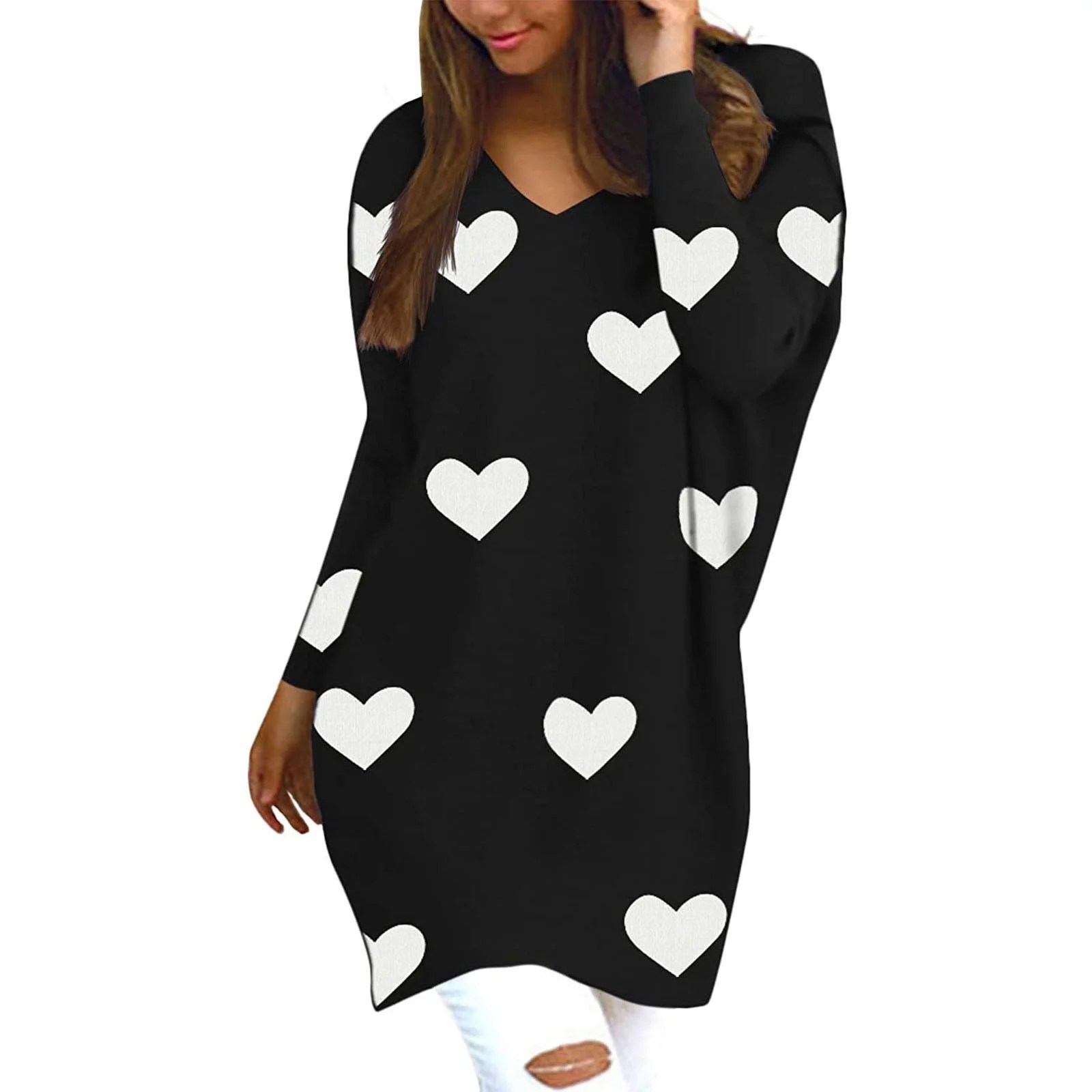 Womens Fall Clothes Fashion 2022 Womens Jumper Oversized Tops Causal