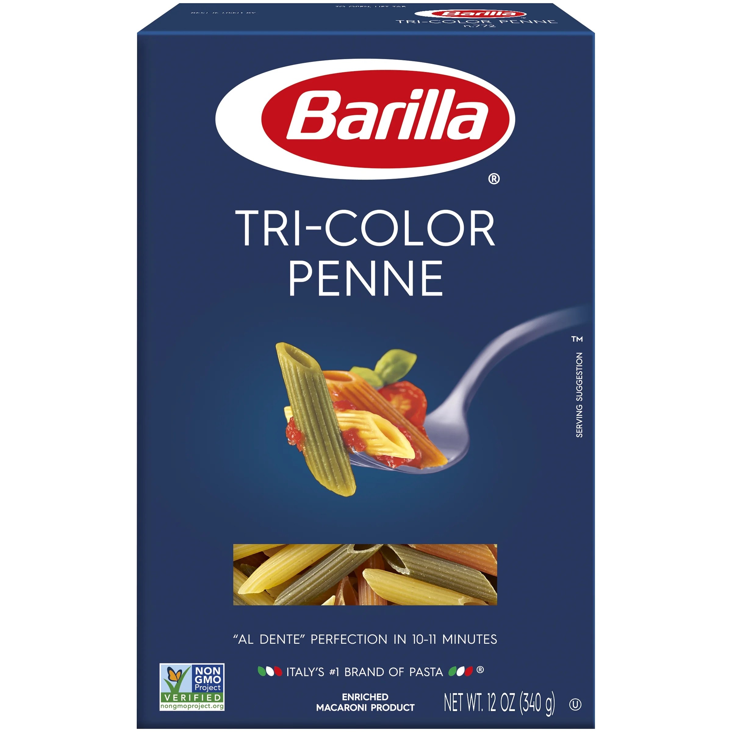 Barilla® Classic Blue Box Pasta TriColor Penne 12 oz