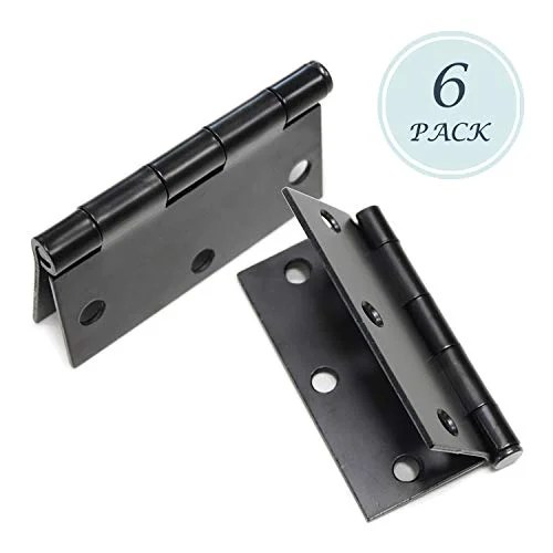 Black Door Hinge 3.5 X 3.5 Square Corner Heavy Pin