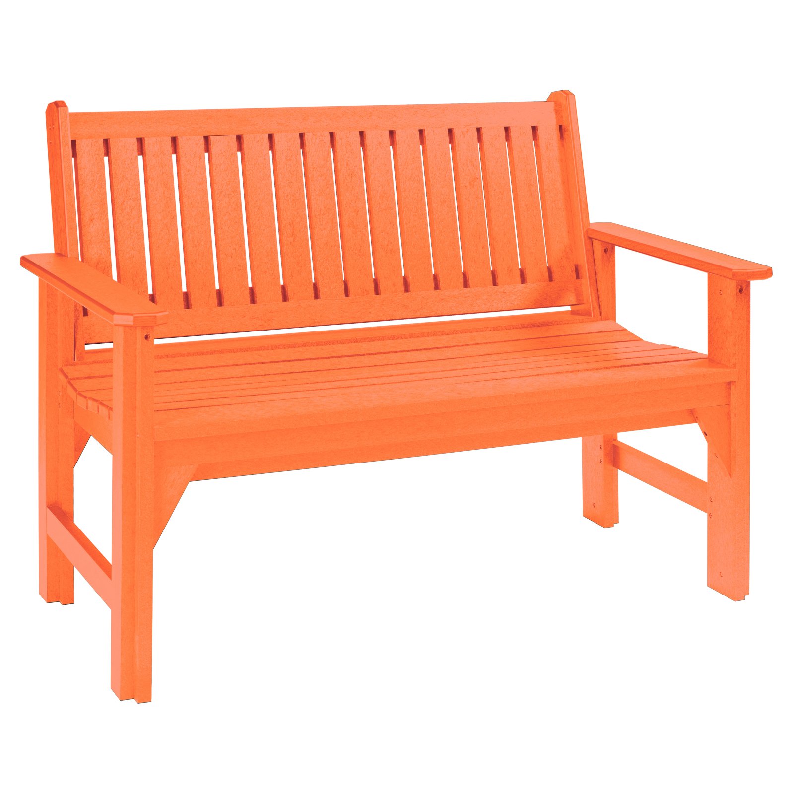 C.R. Plastic Generations 4 ft. Garden Bench with Back