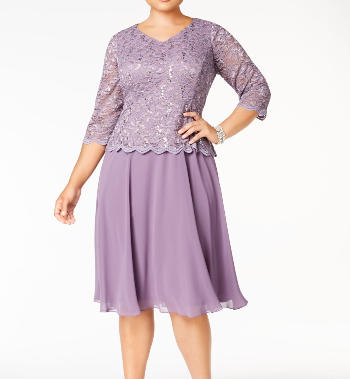Alex Evenings Dresses - Alex Evenings Womens Plus Sequined Sheath Dress