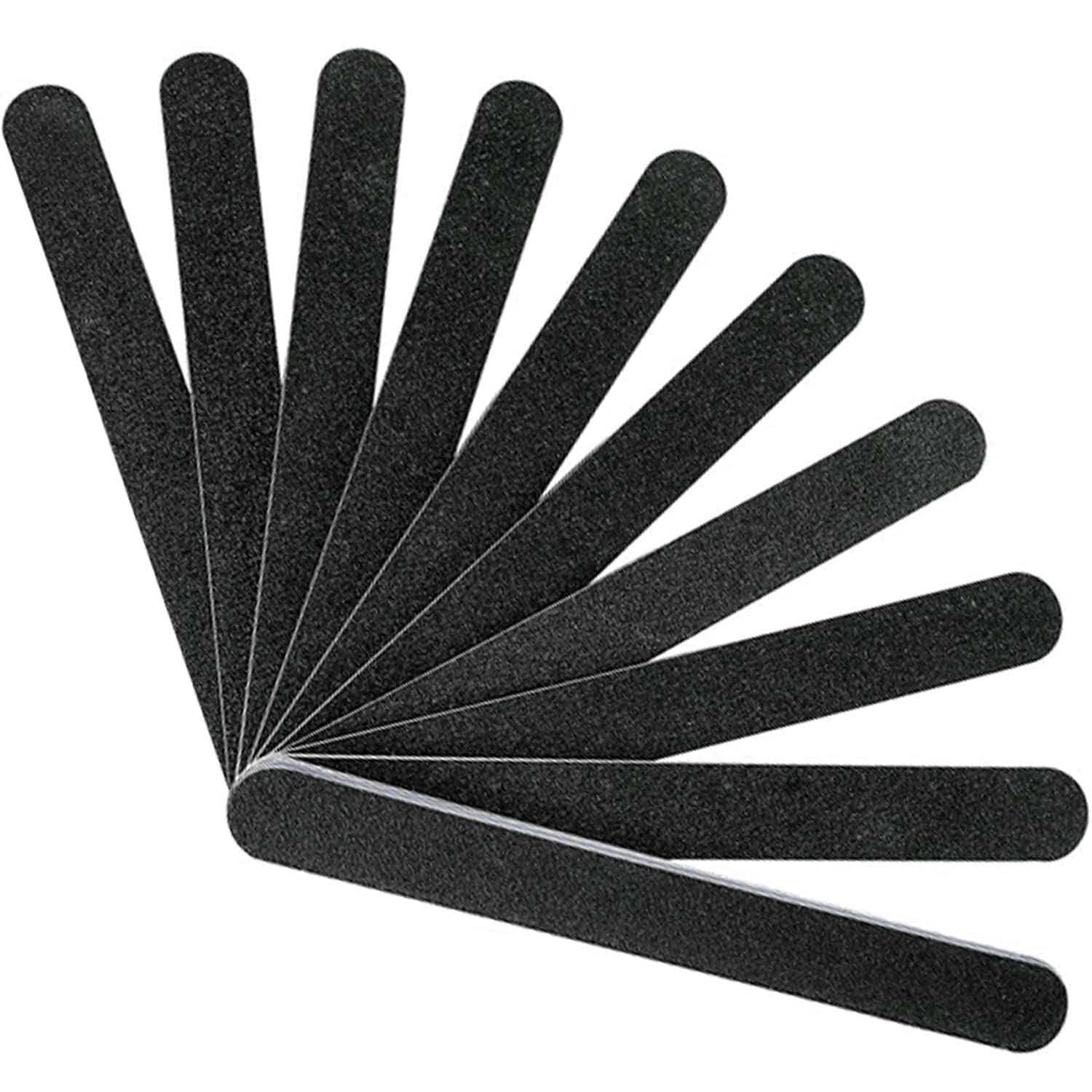 10pcs Professional Nail File 100 180 Grit Double Sided Washable Nail