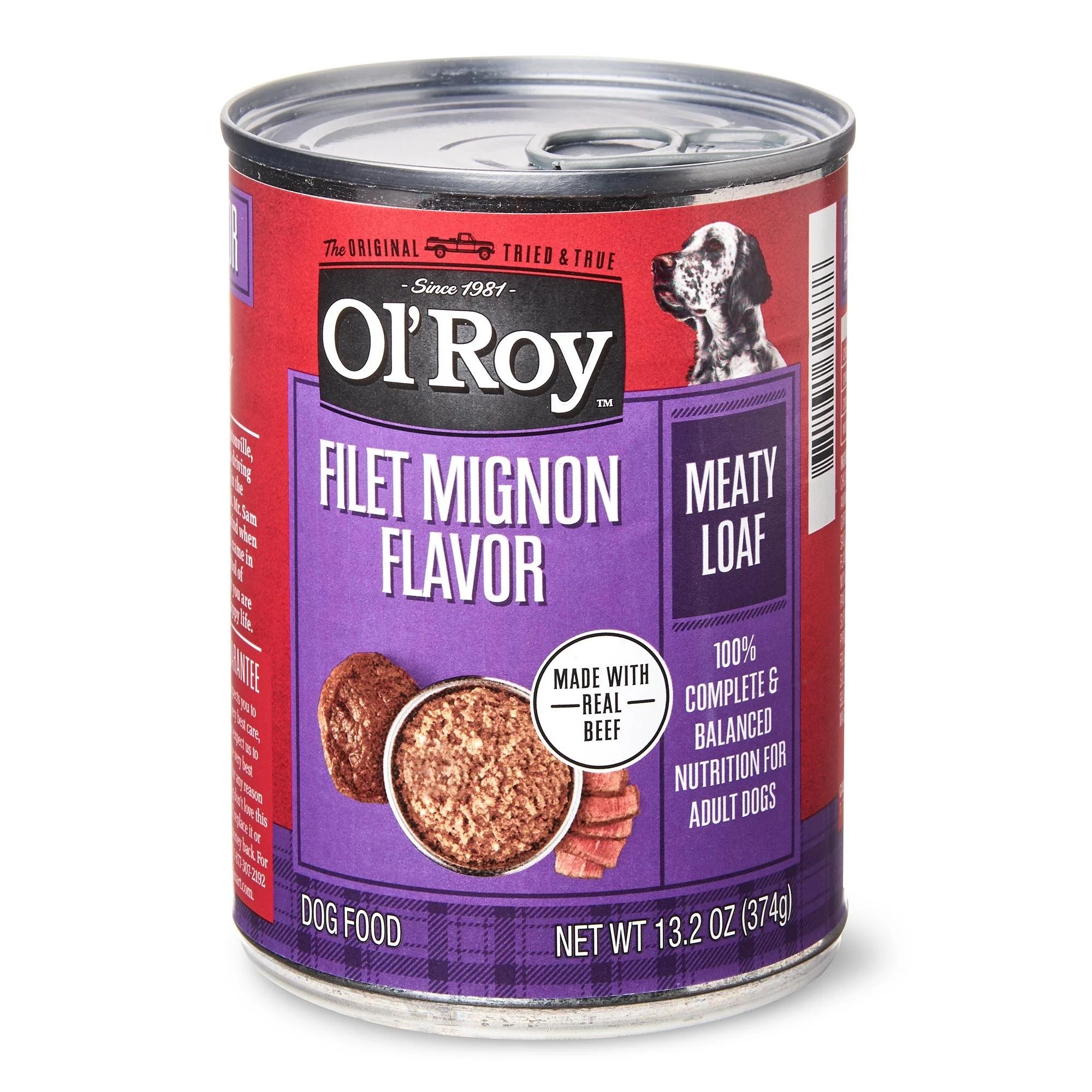 Ol’ Roy Meaty Loaf Filet Mignon Flavor Wet Dog Food, 13.2 oz Walmart