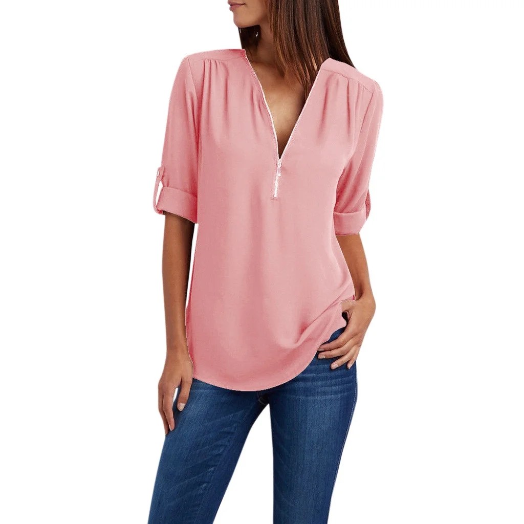 Aoochasliy Ladies Tops Winter Clothes Tops Clearance Plus Size Chiffon