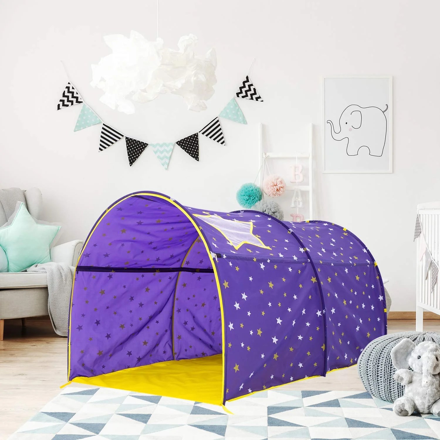 Alvantor Play Tents Secret Castle Bed Tent,Twin