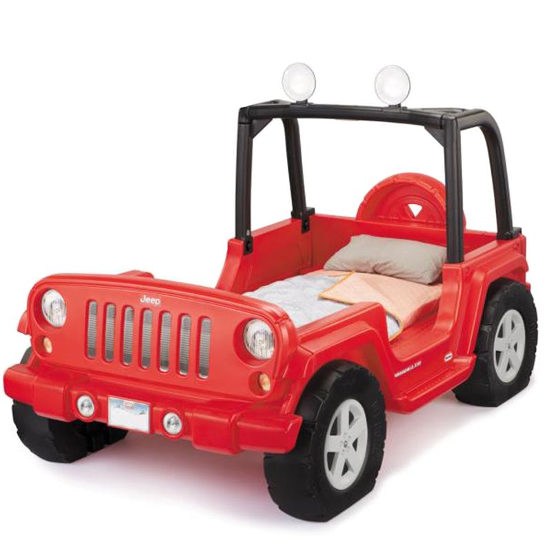 Little Tikes Jeep Wrangler ToddlertoTwin Convertible Bed, Red