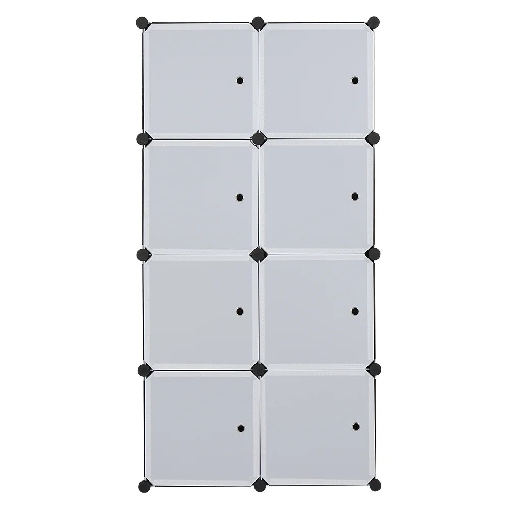 Hassch 8 Cube Organizer Stackable Plastic Cube Storage Shelves Design