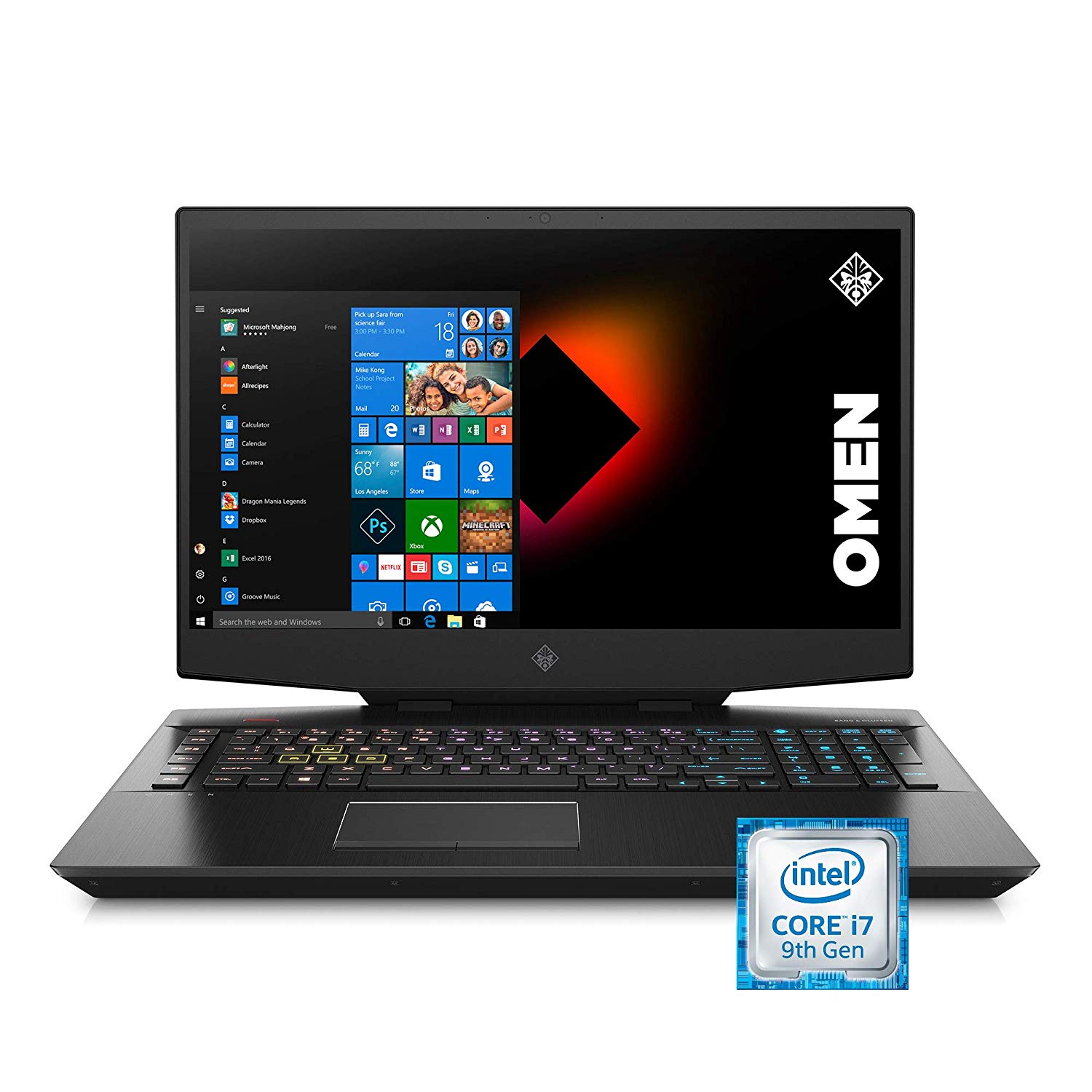 Omen by HP 2019 17Inch Gaming Laptop, Intel i79750H