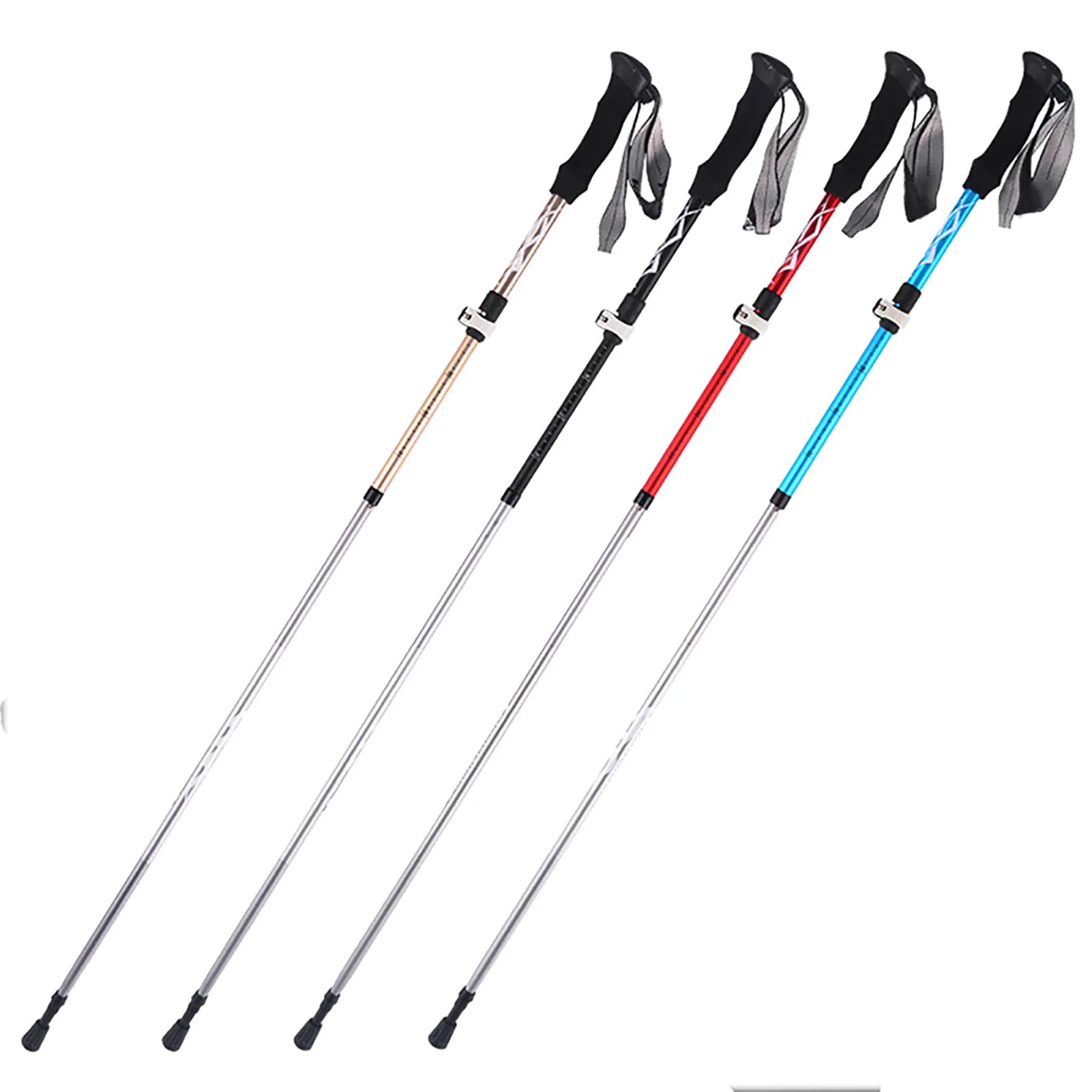 SPRING PARK Walking Trekking Poles, Folding Aluminum Hiking Sticks for