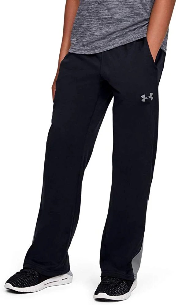 Under Armour Boy's Brawler 2.0 Pants, Black/Steel, Youth Medium