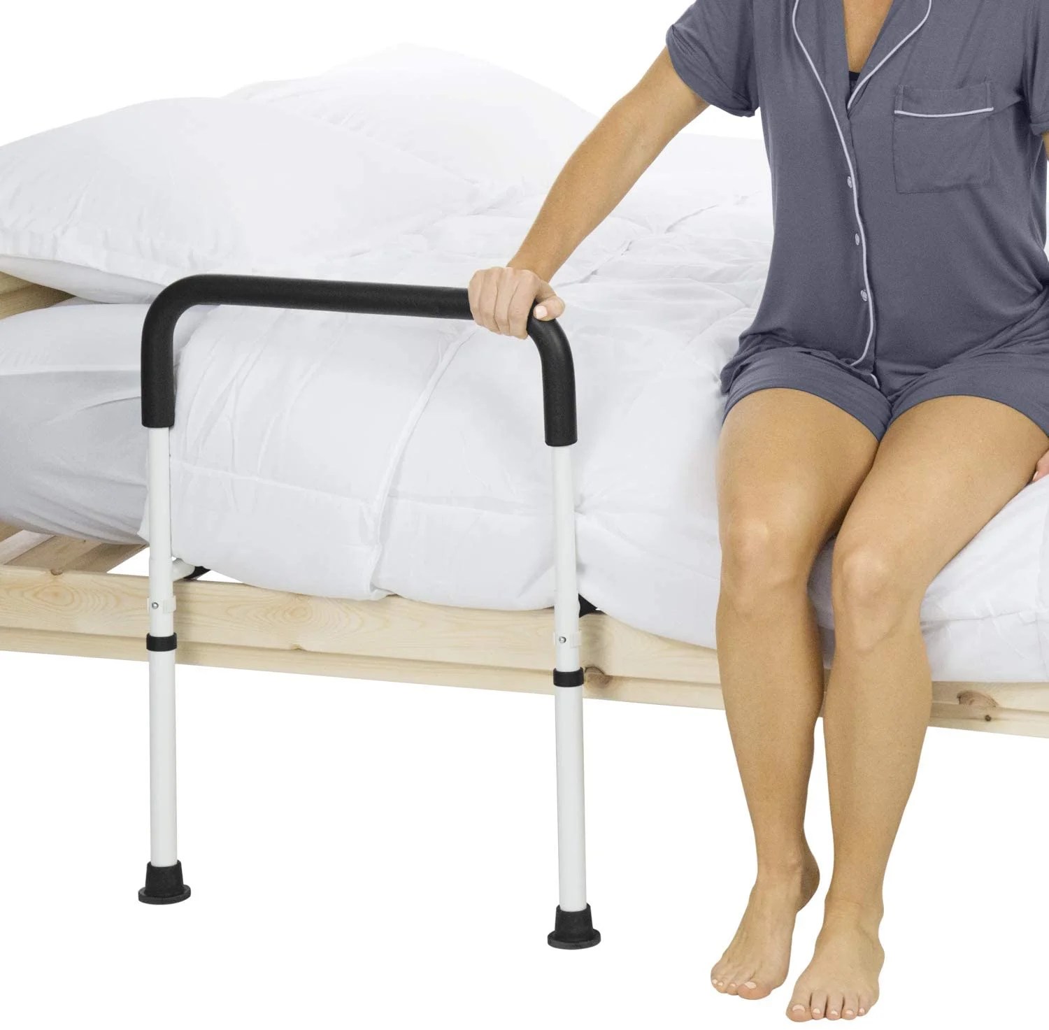 Vive Bed Assist Rail Adult Bedside Standing Bar for Seniors, Elderly