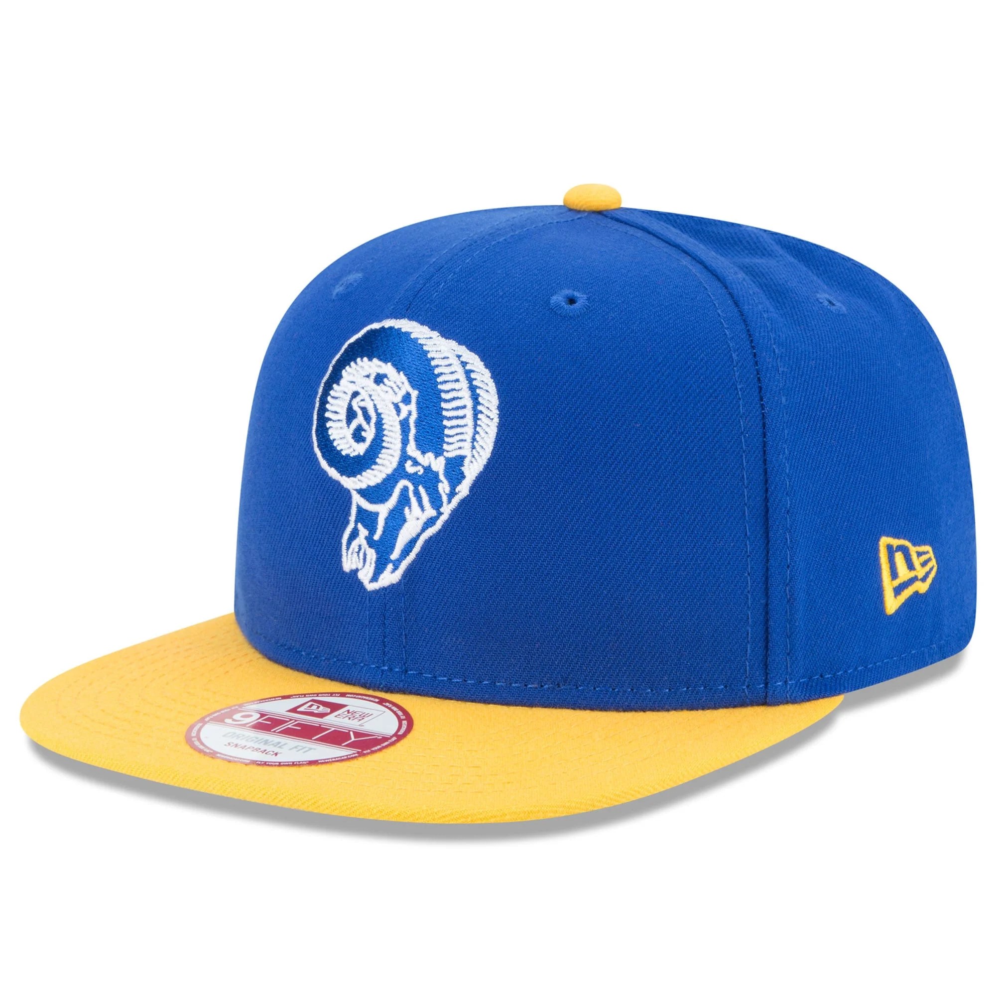 Los Angeles Rams New Era Ram Head Historic Logo Baycik 9FIFTY Snapback