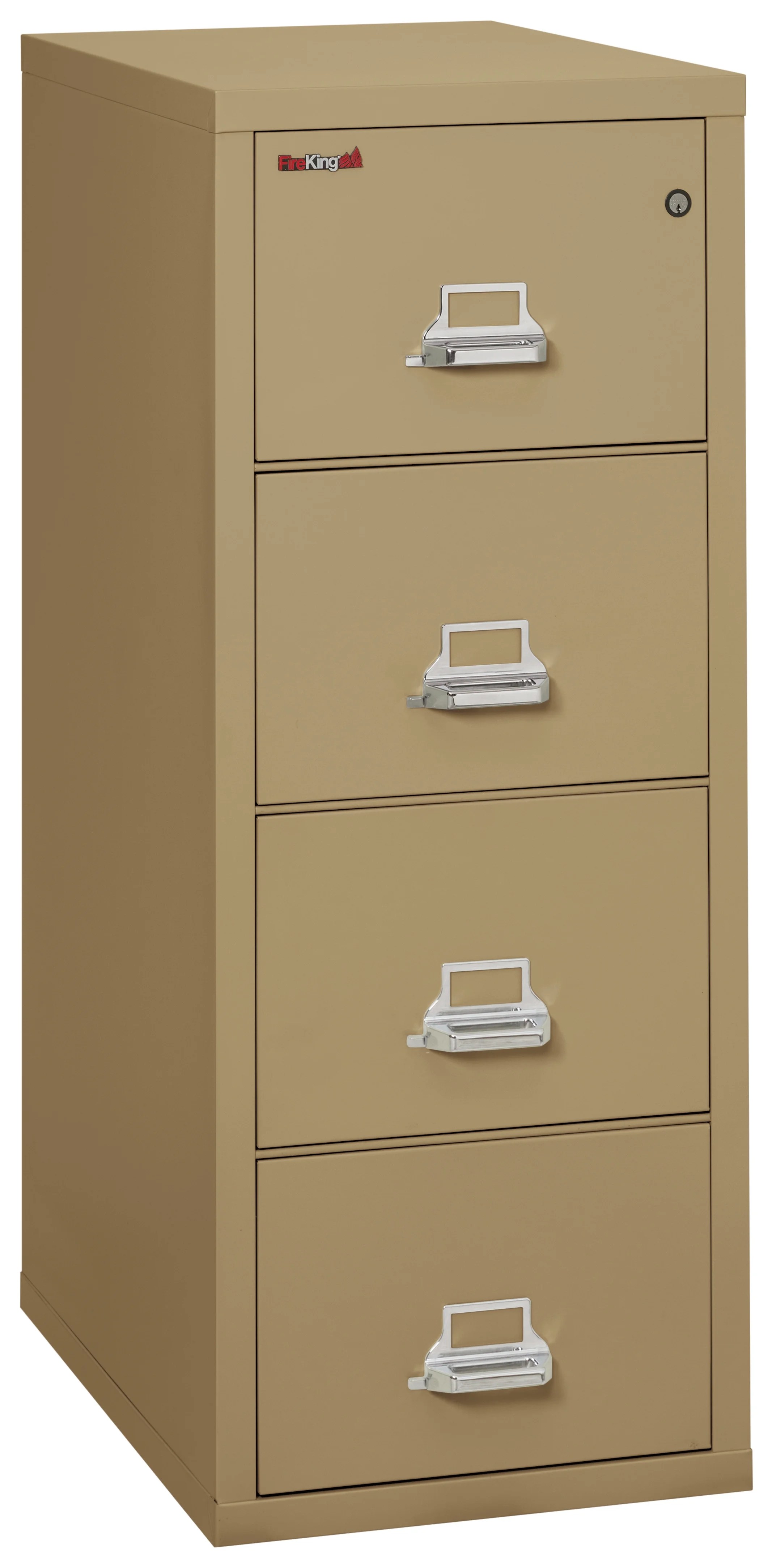 FireKing 4Drawer, Vertical Fireproof File 31" Depth Letter