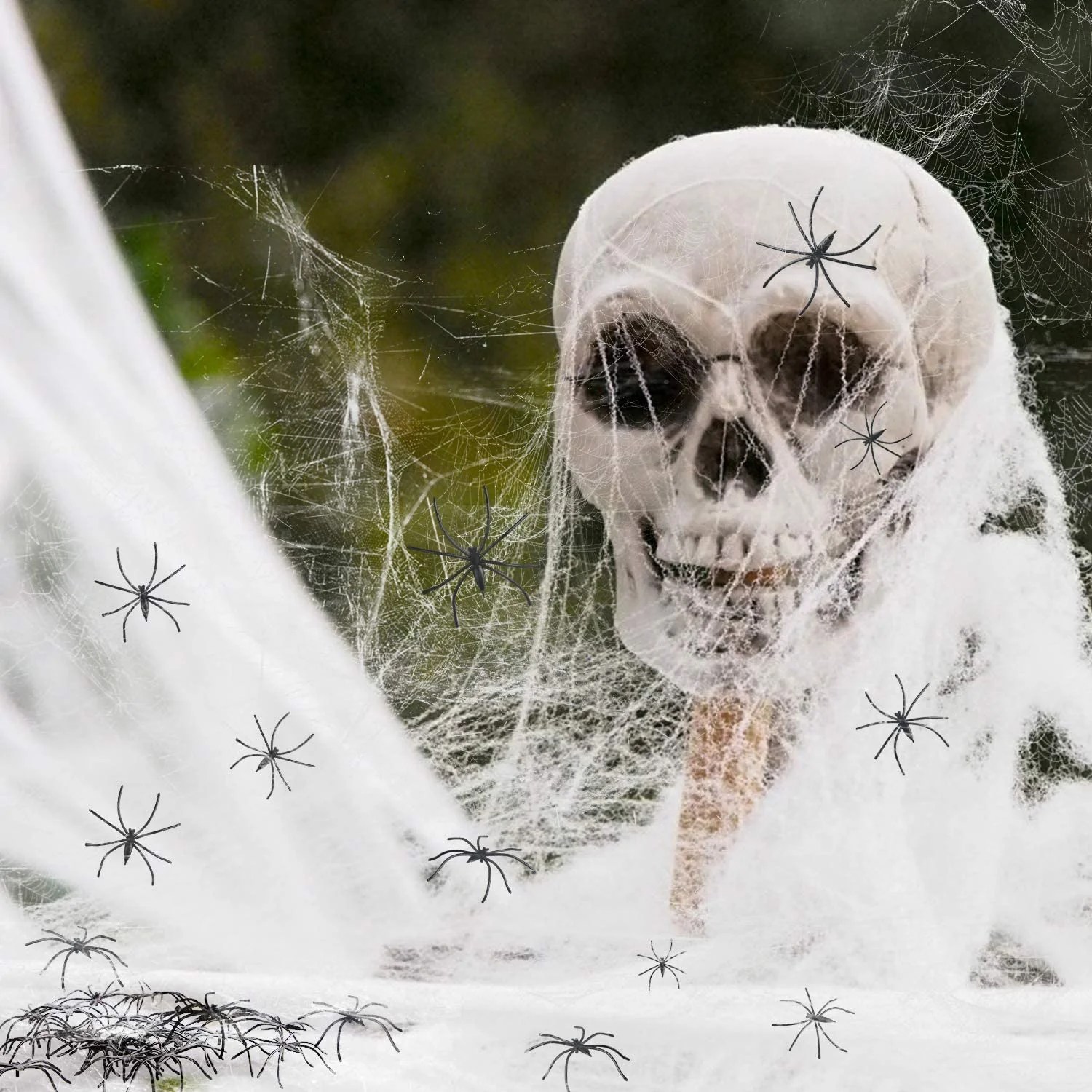 Spider Web Halloween Decorations Cobweb Decorations Indoor/Outdoor