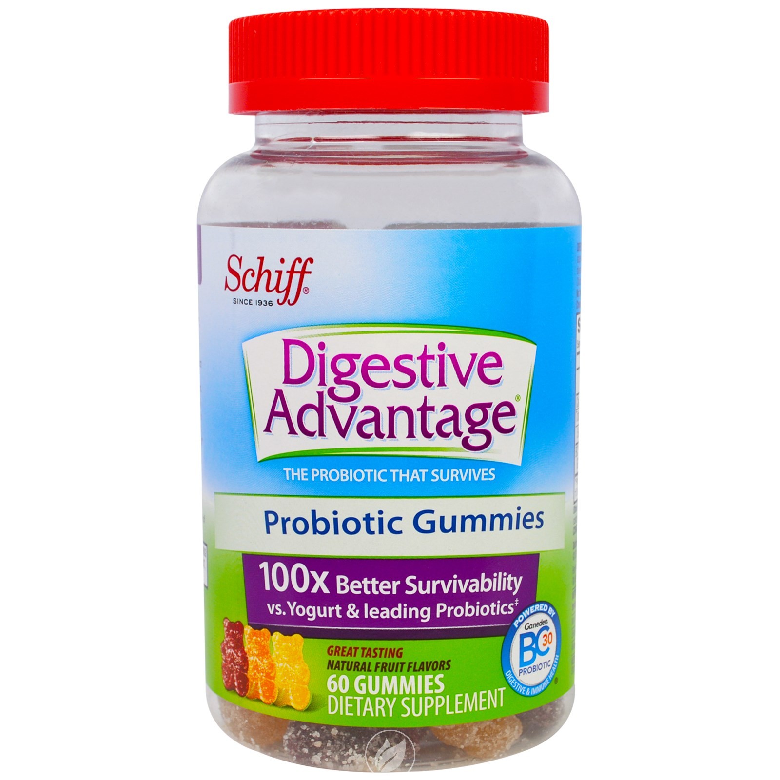 Digestive Advantage Digestive Advantage Probiotic Gummies 60 Chew, Pack of 2
