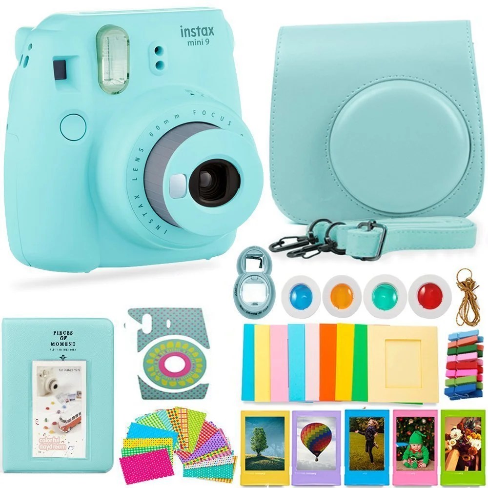 FujiFilm Instax Mini 9 Camera and Accessories Bundle Instant Camera