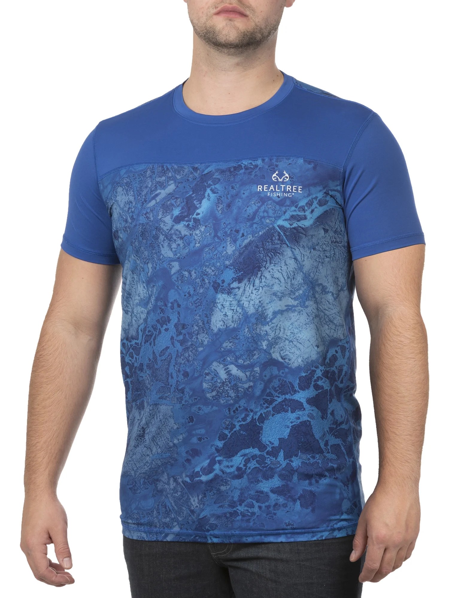 Realtree Wav3 Men's Short Sleeve Performance Fishing Tee