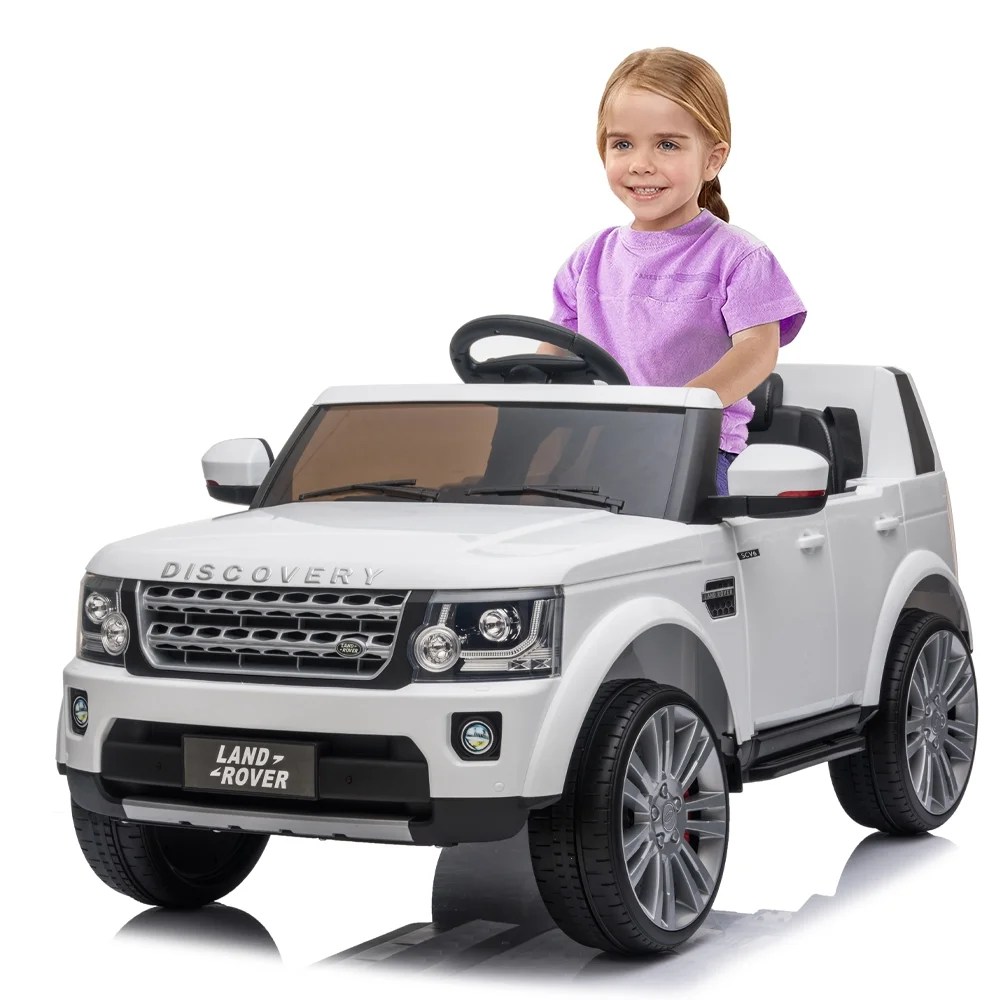 Ride on Toys for 13 Year Olds, 12 Volt White Land Rover Discovery Ride on Car, Battery Powered