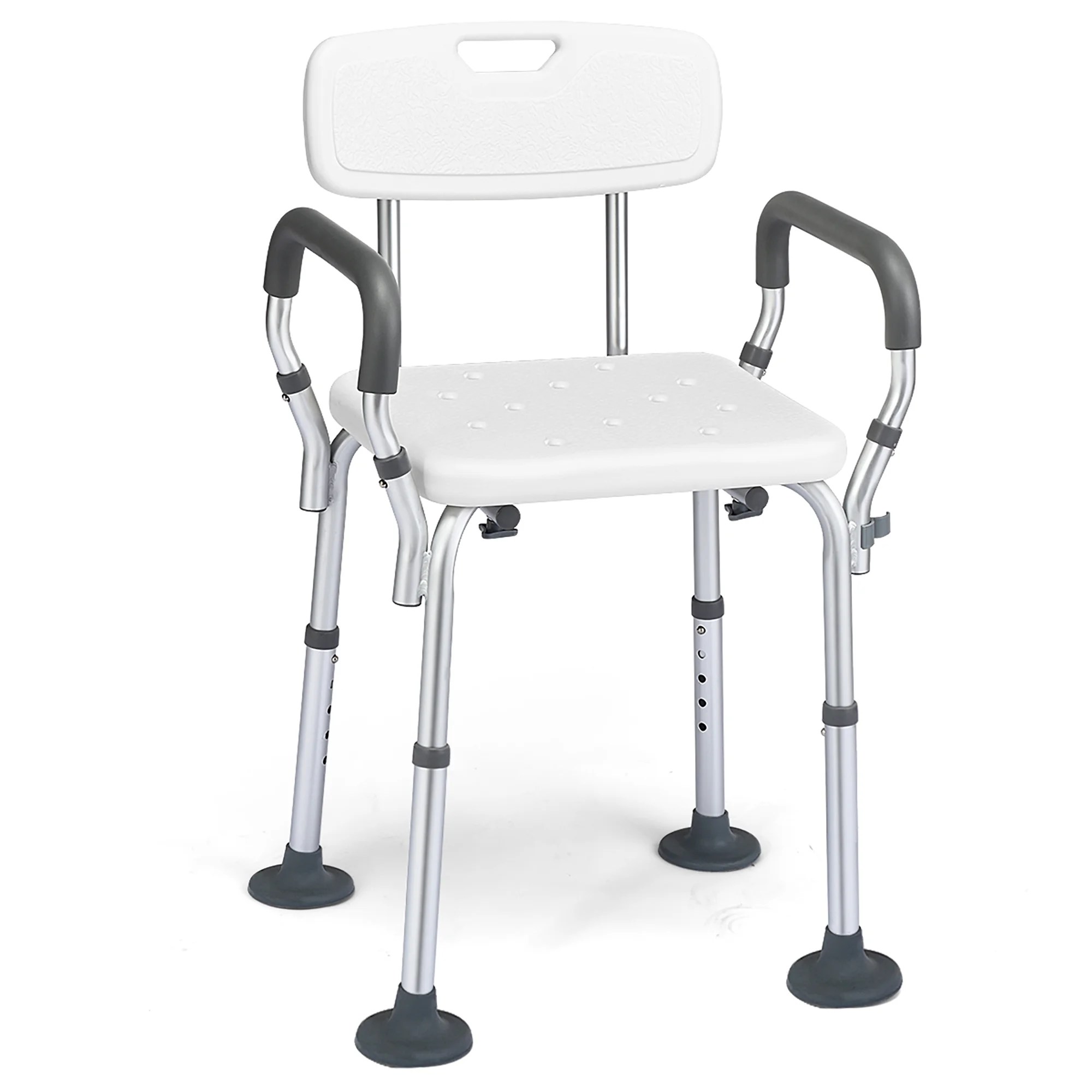 Costway Shower Chair Bathtub Adjustable Height Bench w Costway Shower Chair Bathtub Adjustable Height Bench w