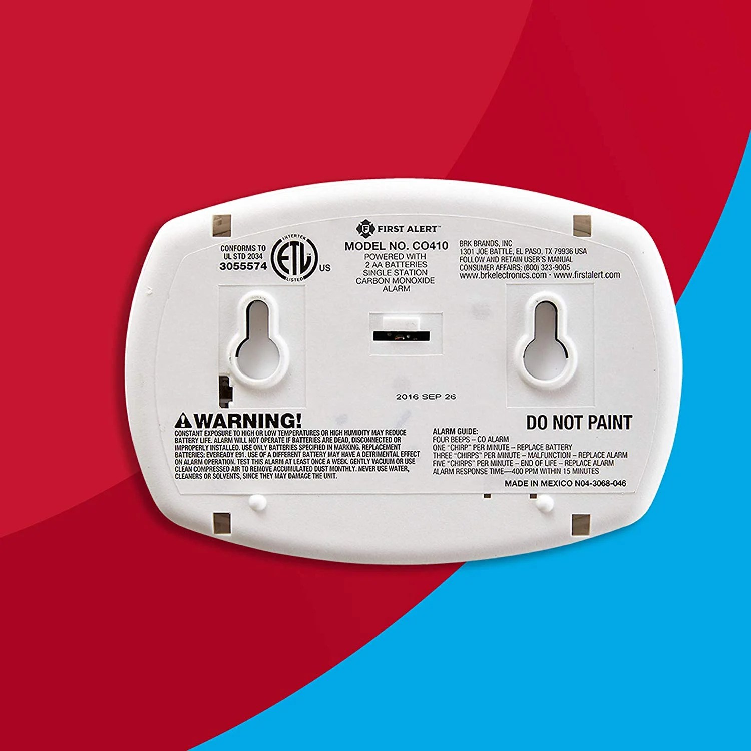 First Alert Carbon Monoxide Detector Beeping 4 Times Each smoke and