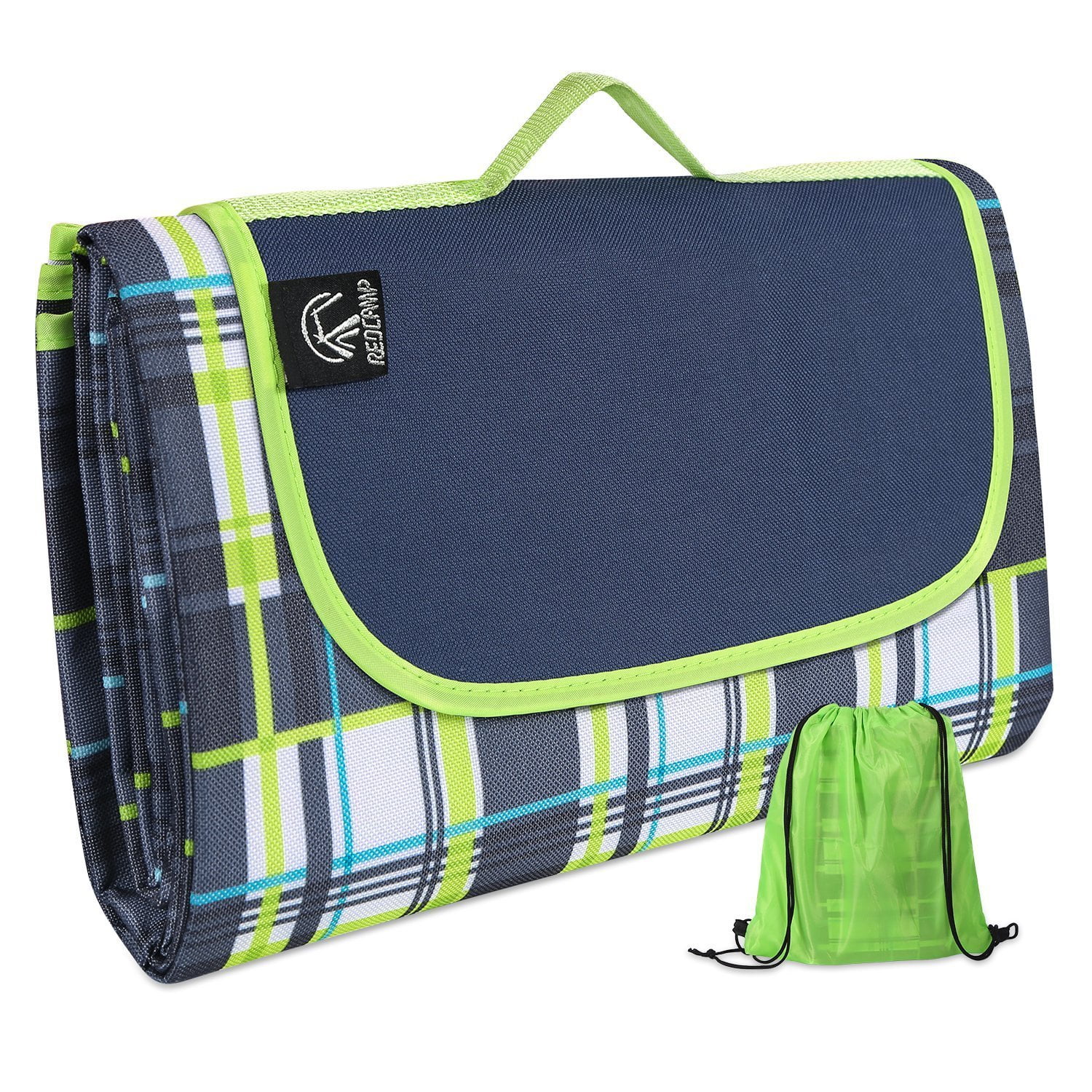 REDCAMP Outdoor Picnic Blanket Waterproof, 79"x75" Beach Blanket with