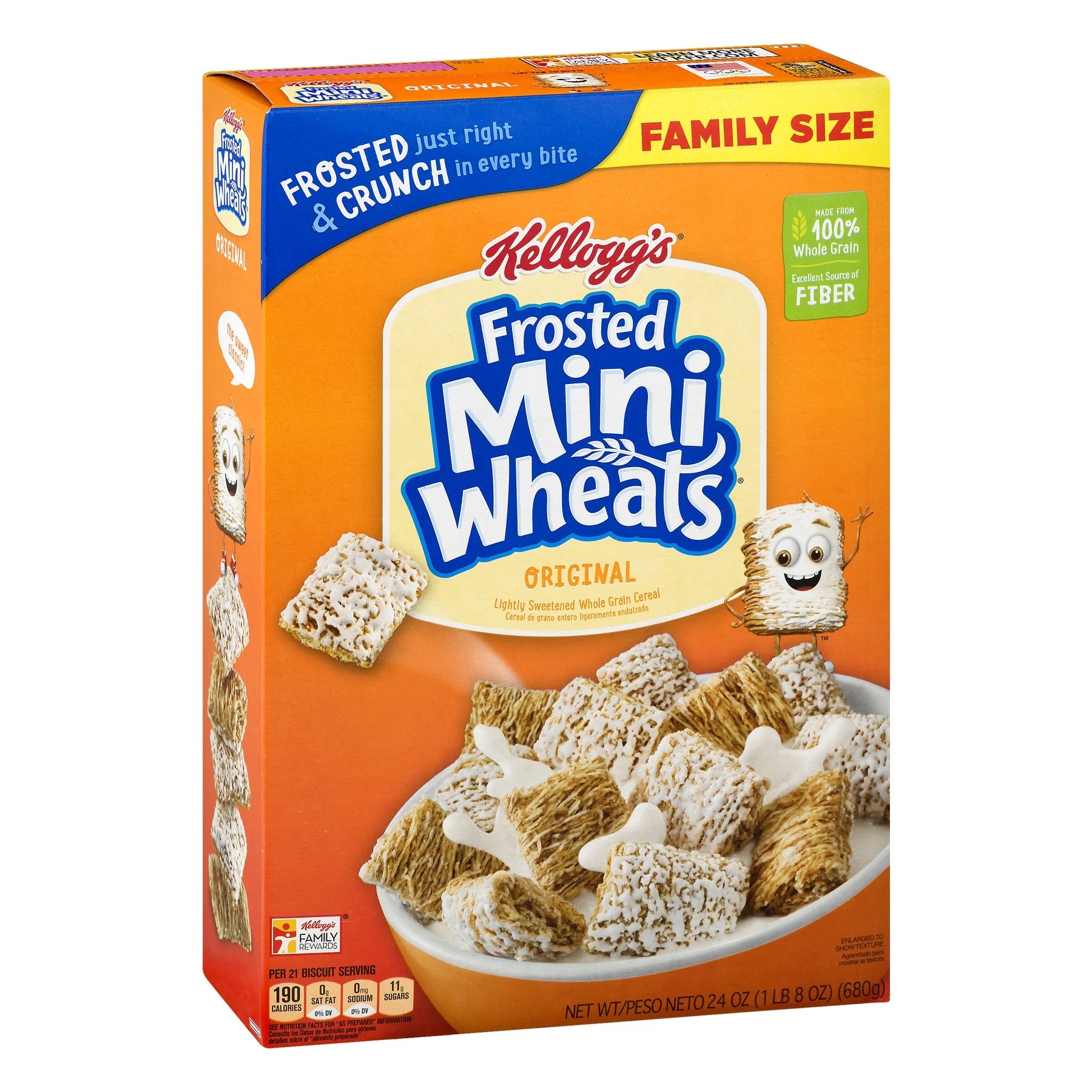 Kellogg's Frosted MiniWheats Breakfast Cereal 24 Oz