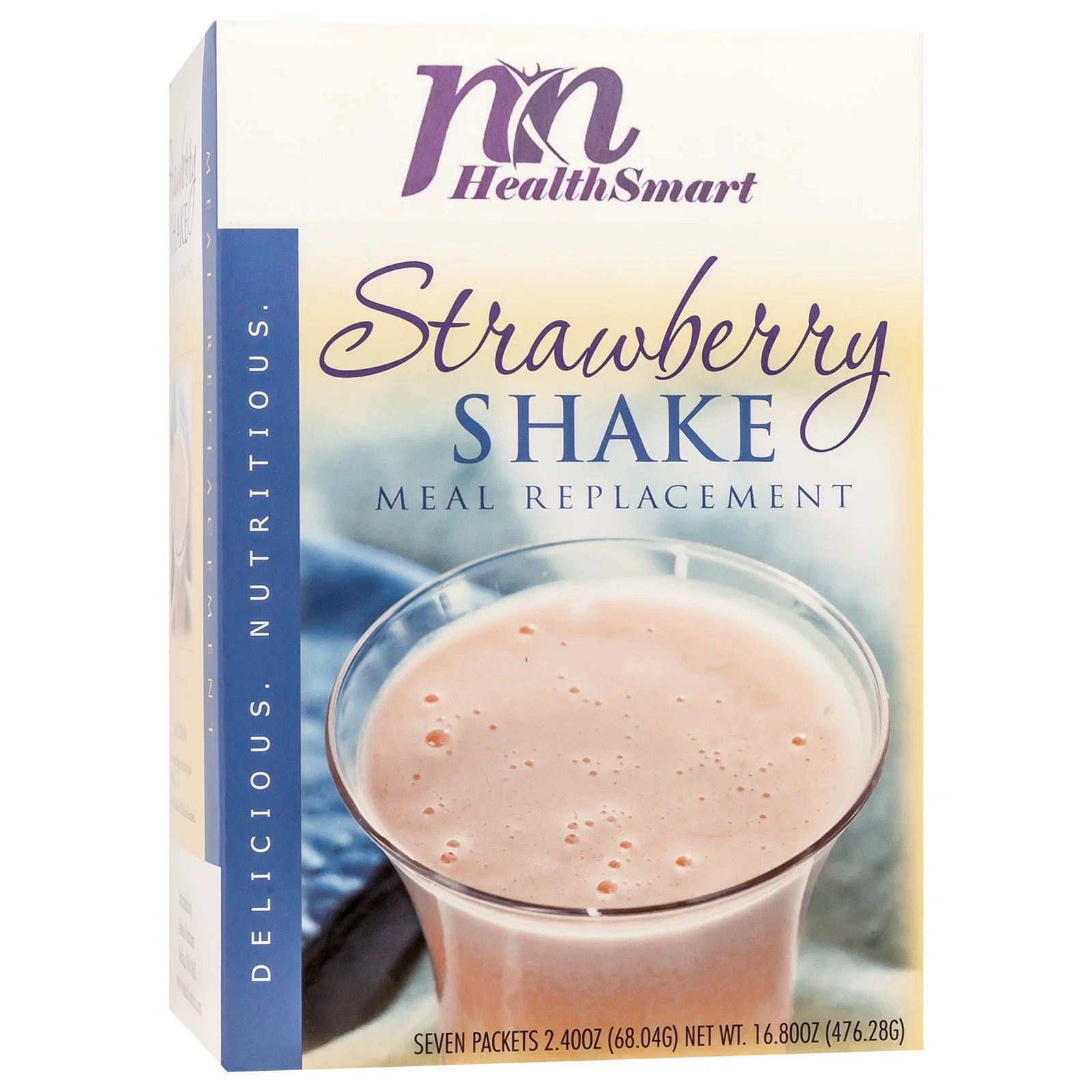 HealthSmart Meal Replacement 35g Protein Shake Strawberry, 7 Servings