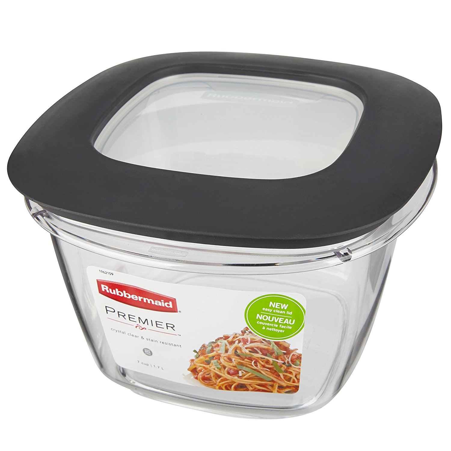 Rubbermaid Premier Food Storage Container 7 Cup Grey (Pack Of 3