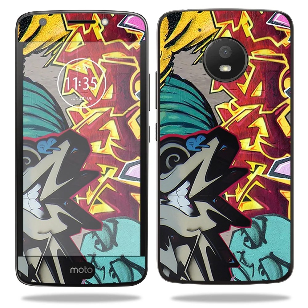 Mightyskins Skin For Motorola Moto E4 Graffiti Wild Styles Protective Viny Wrap Easy To Apply And Change Style Made In The Usa Walmart Com