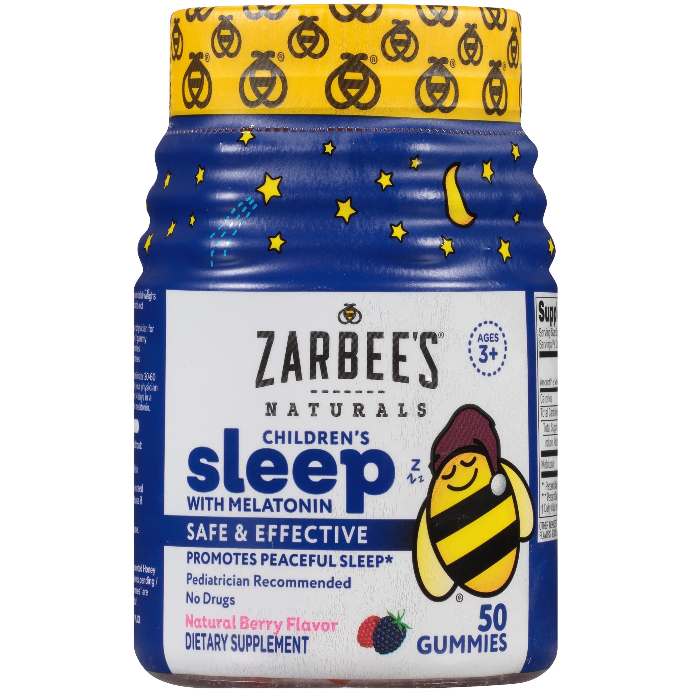 Zarbee's Naturals Children's Sleep Gummies with Melatonin , Natural