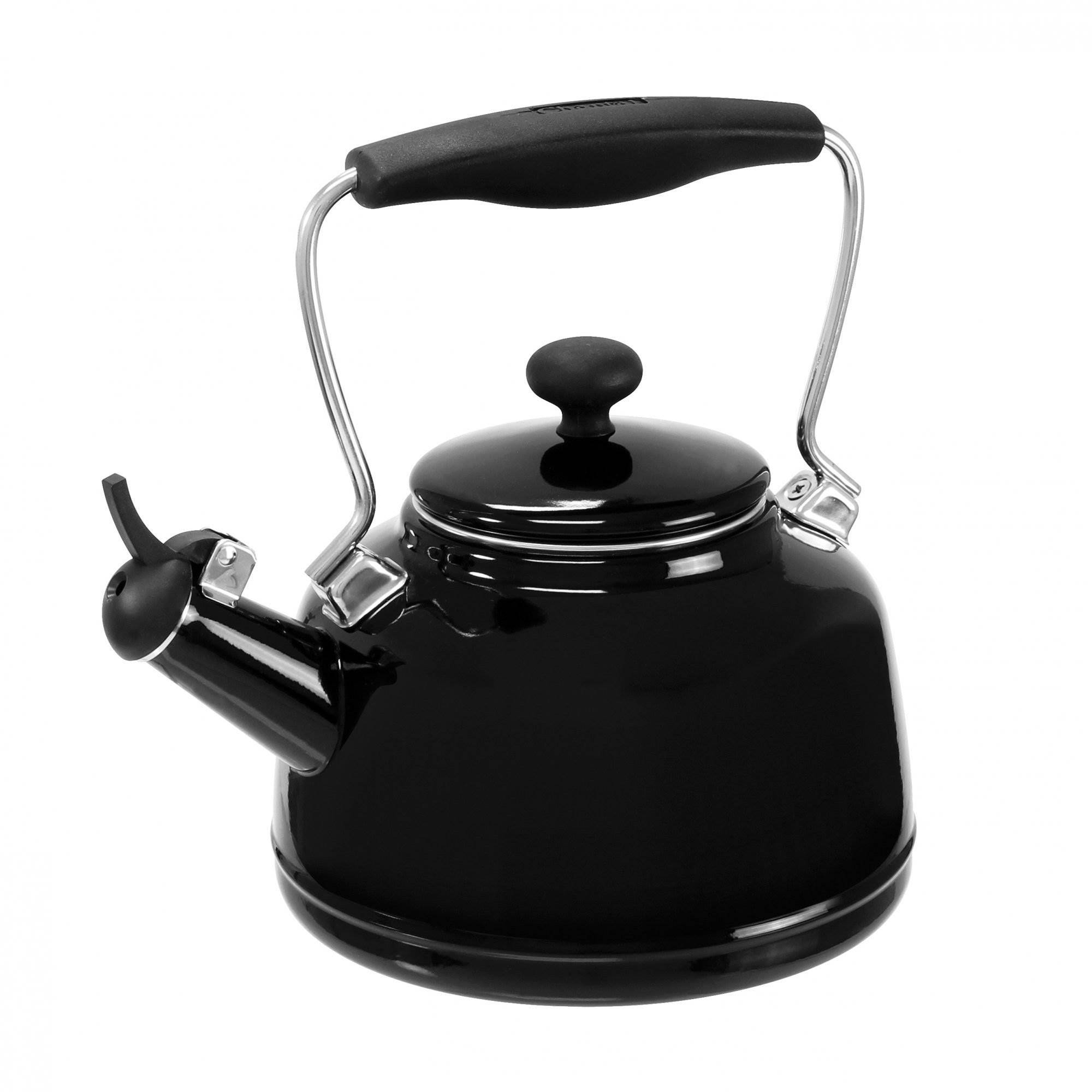 Chantal 1.7 Quart Durable Enamel on Steel Vintage Stovetop Tea Kettle