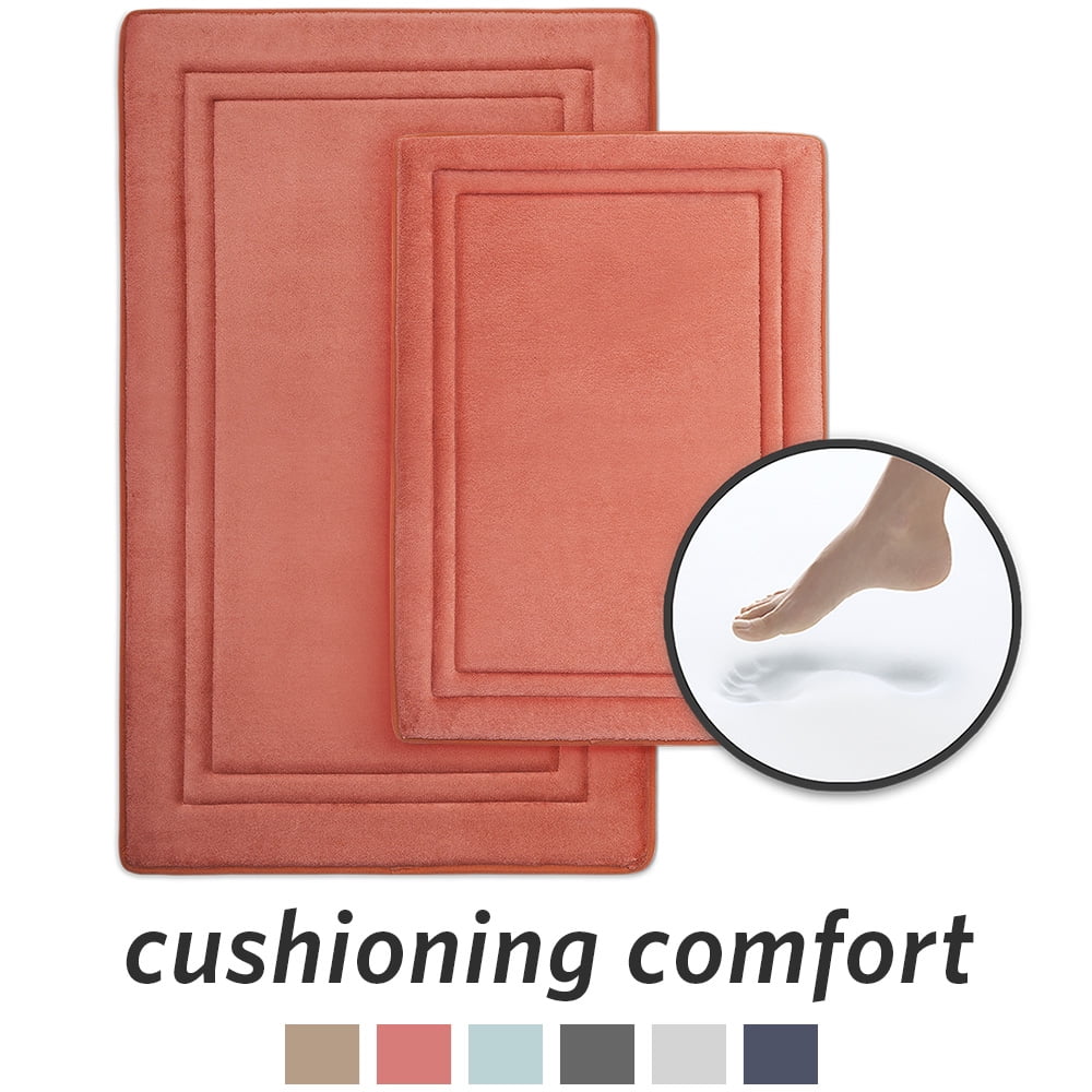 Microdry SpeedDry 100 Polester, 15 mm Memory Foam Bath Mat with