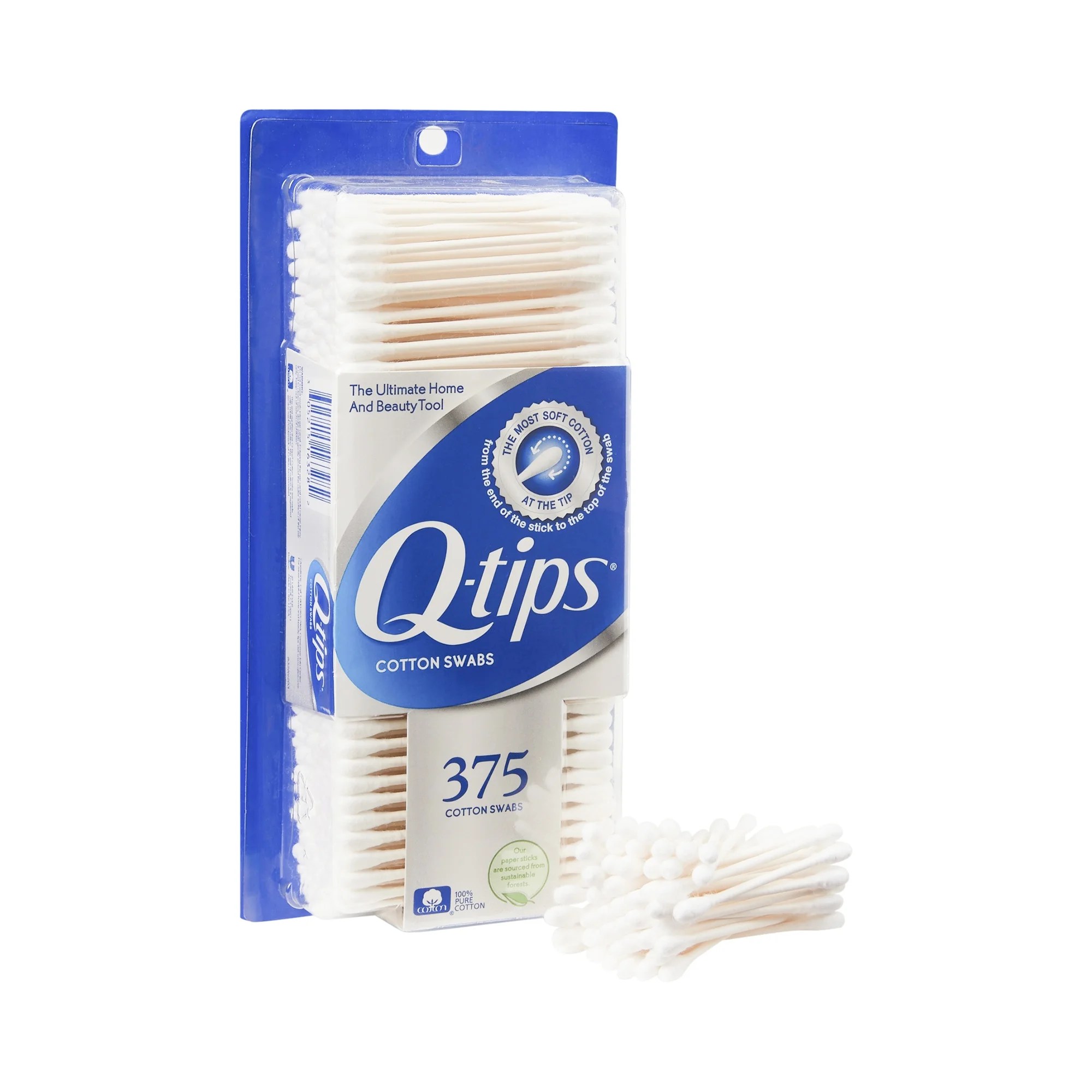 Qtips Cotton Swabs Original 375 Count