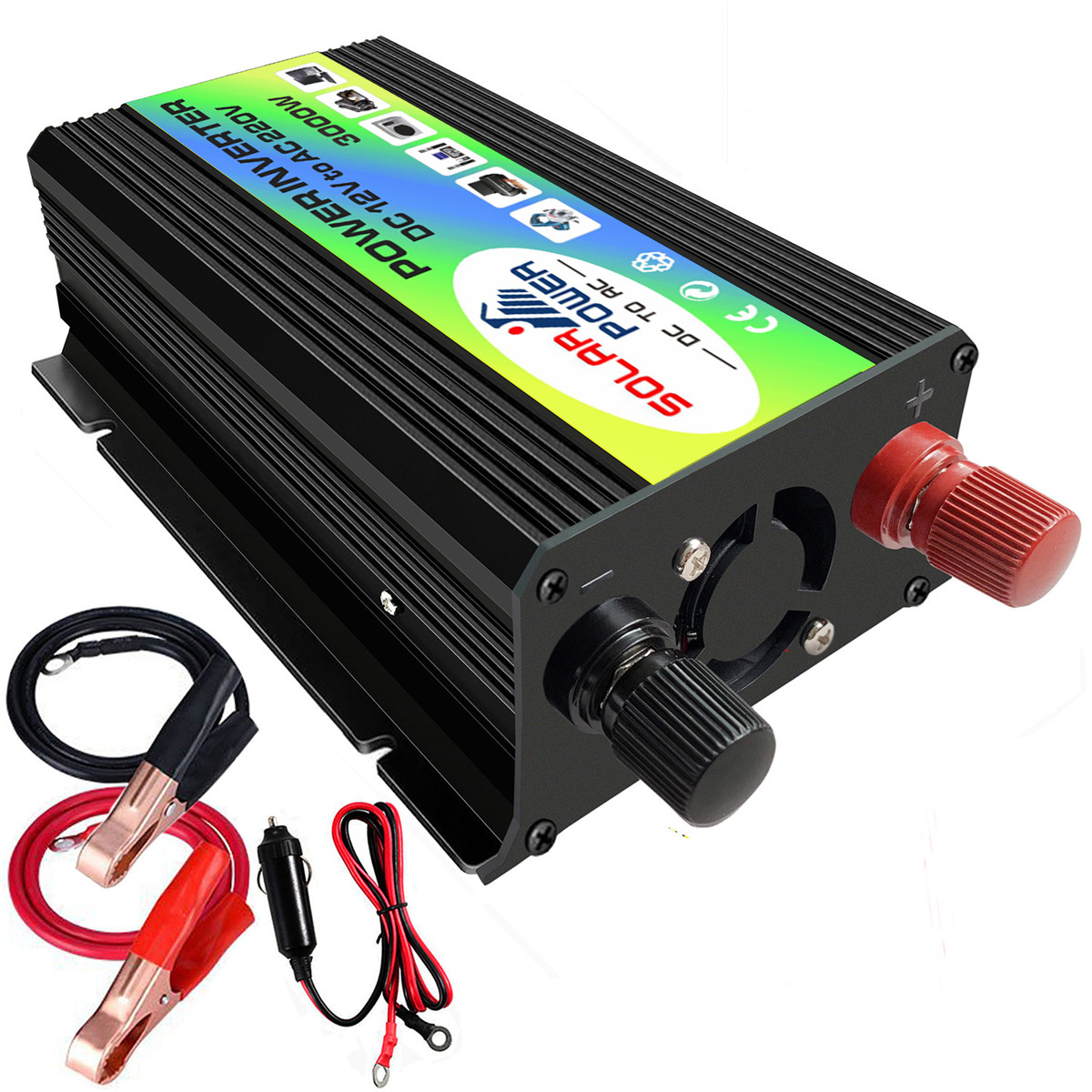 Smorebuy 3000W Solar Inverter DC 12V To AC 110V Car Converter