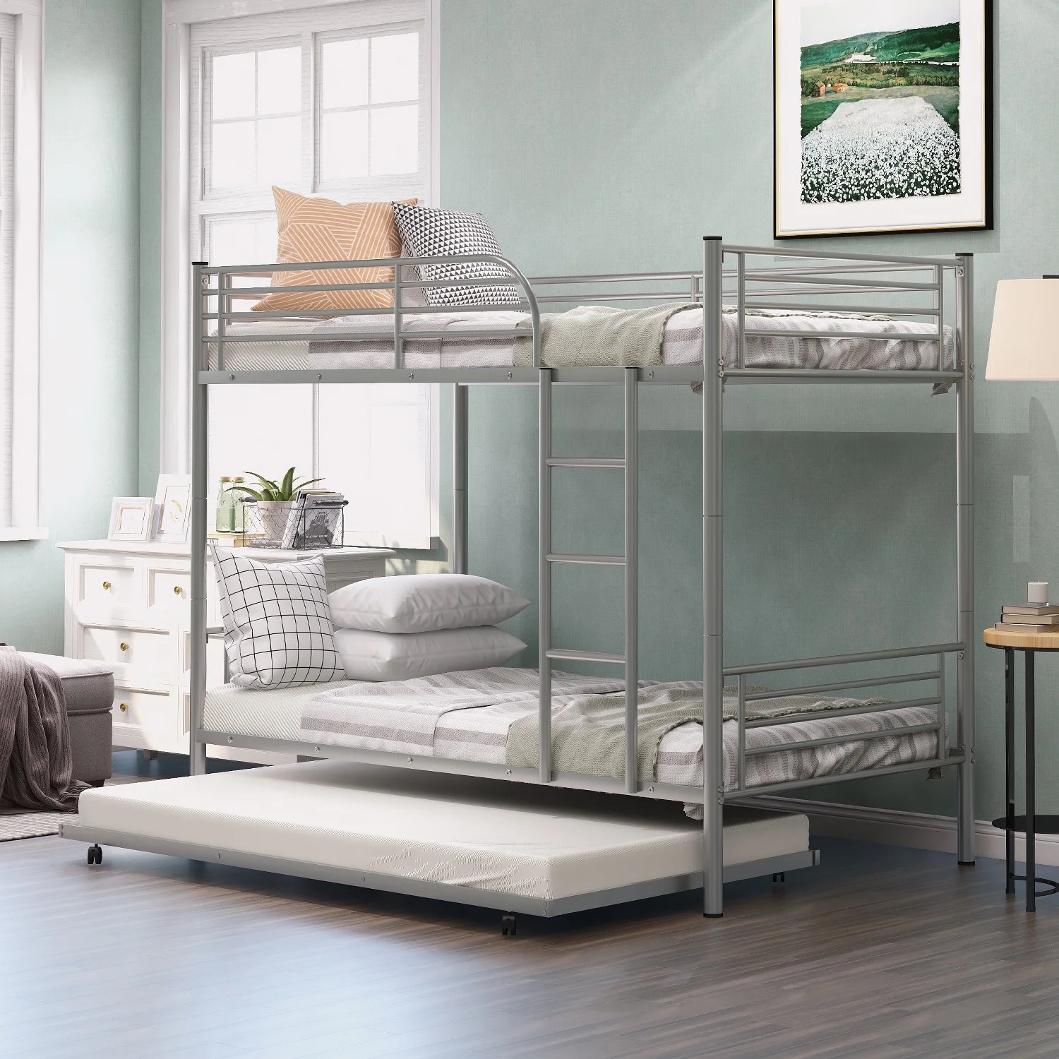 Metal Twin Bed Frame, Dorm Room Kid's Beds, Sturdy Metal Frame Twin Metal Twin Bed Frame, Dorm Room Kid's Beds, Sturdy Metal Frame Twin