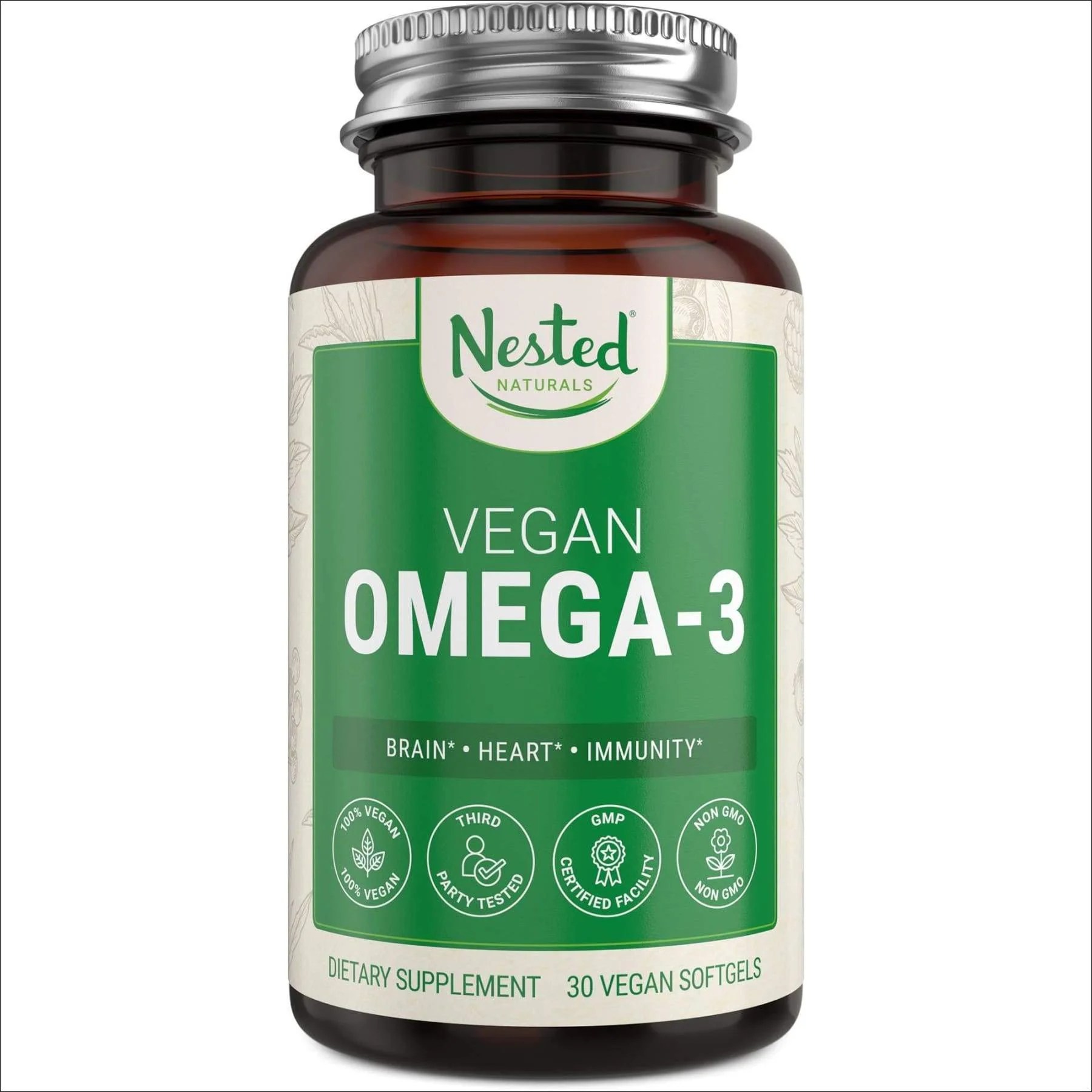 Vegan Omega 3 DHA & EPA Plant Based Omega3 Fatty Acids