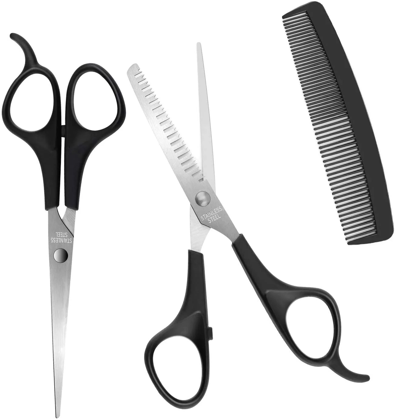 NOGIS 3 pcs Hair Cutting Scissors Kit Thinning Shears Set NOGIS 3 pcs Hair Cutting Scissors Kit Thinning Shears Set