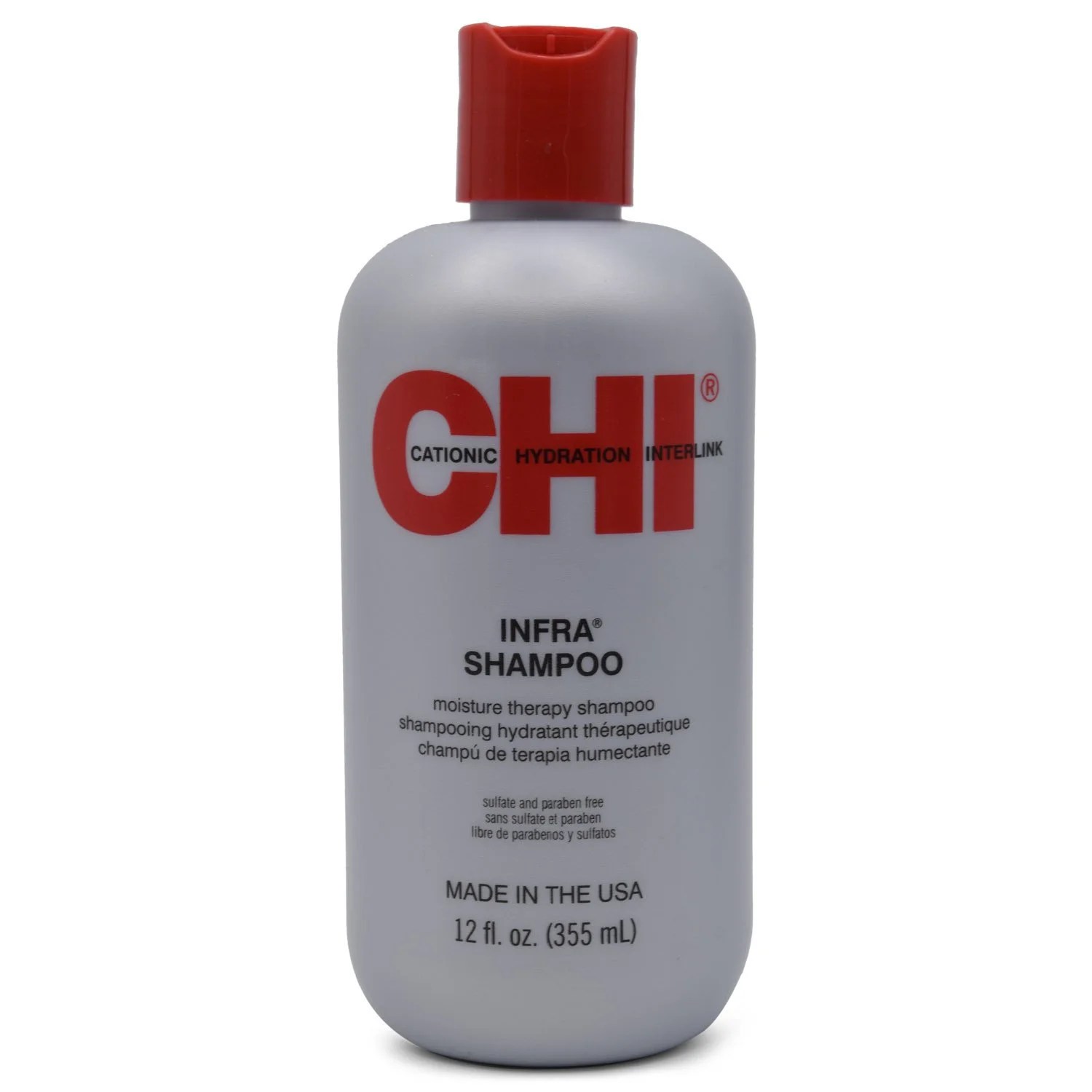 CHI CHI Moisture Therapy Infra Shampoo, ParabenFree and SulfateFree