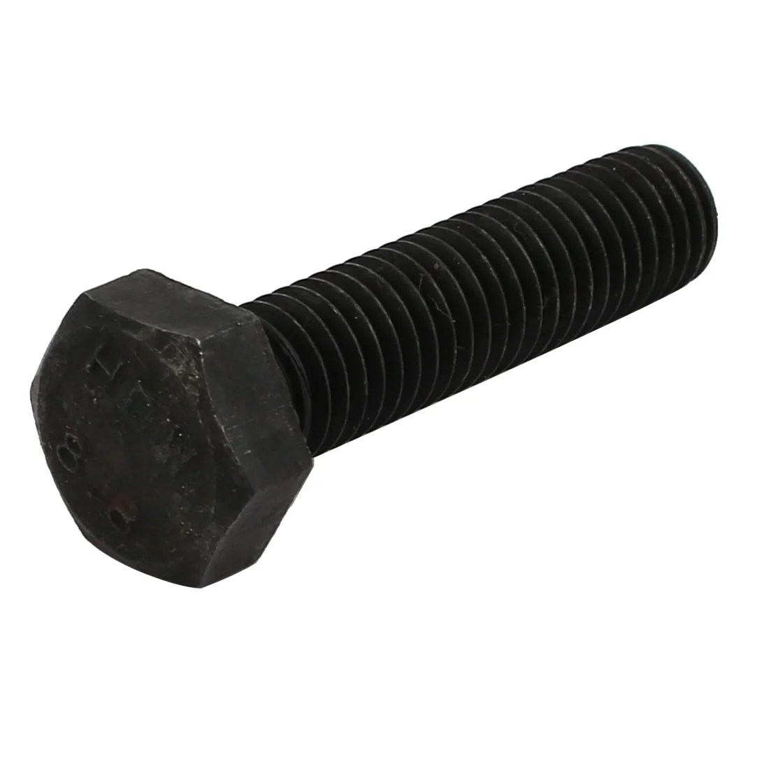 8.8 Grade M10x40mm Full Threaded Left Hand Thread Hex Head Bolt Black