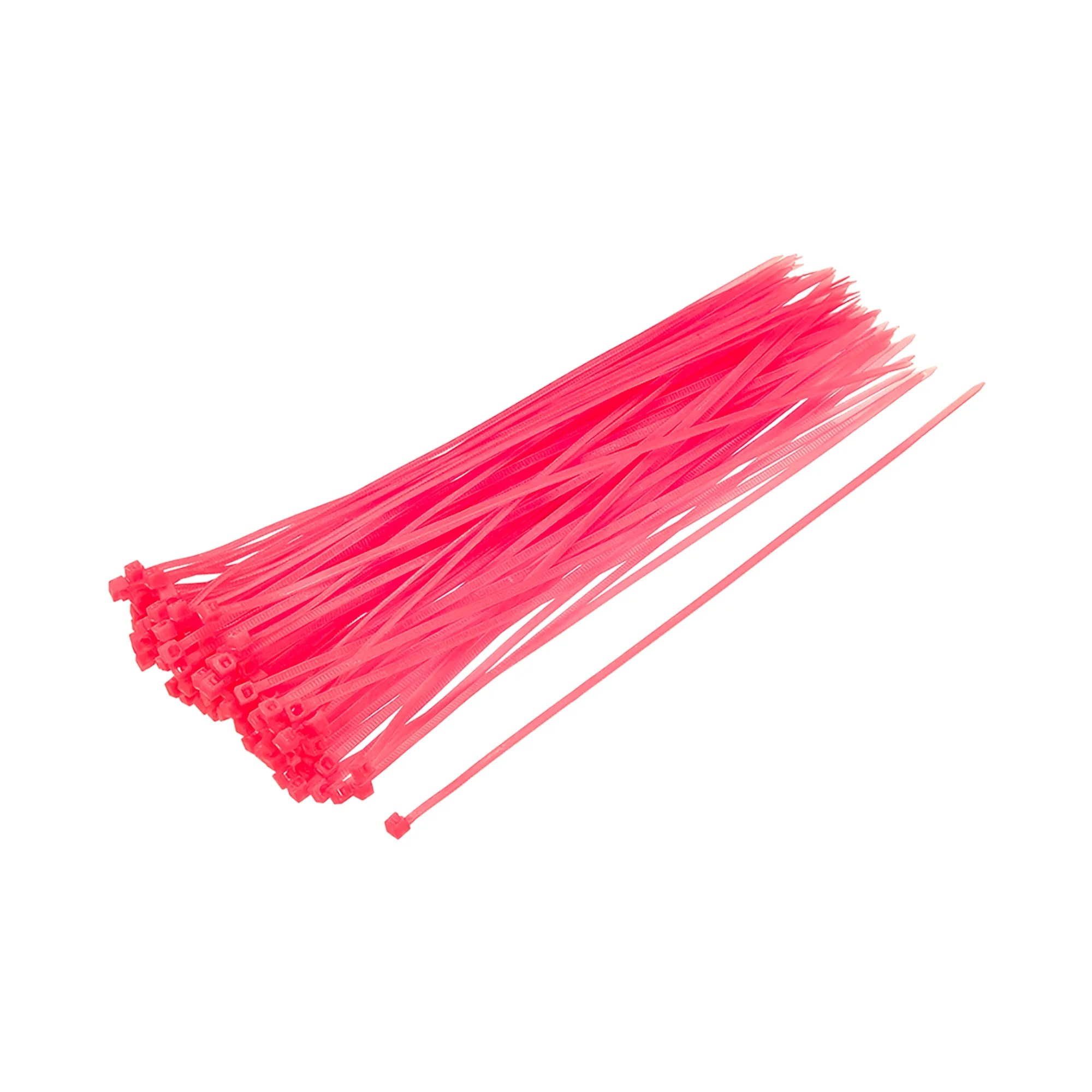 Cable Zip Ties 200mm x 2.5mm SelfLocking Nylon Tie Wraps Pink 200pcs