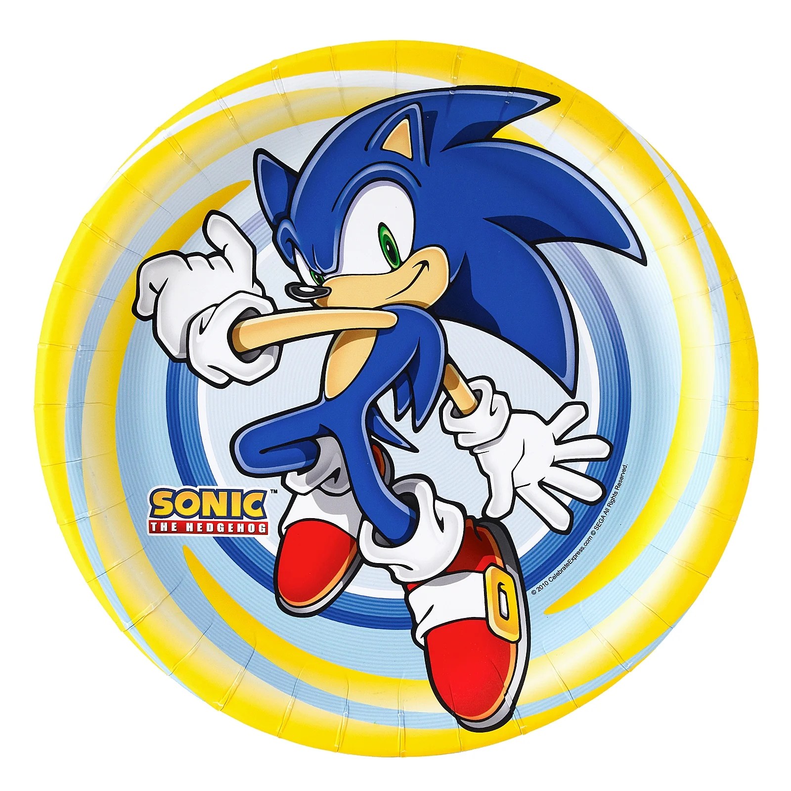 Sonic the Hedgehog birthday party supplies 24 pack lunch plates