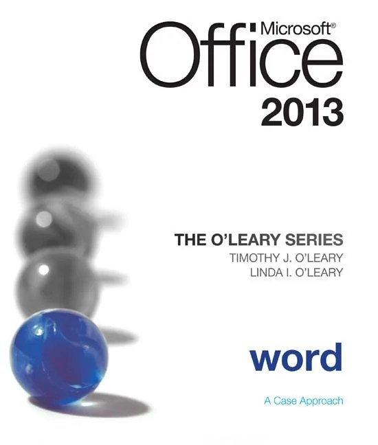 O'Leary The O'Leary Series Microsoft Office Word 2013, Introductory (Paperback)