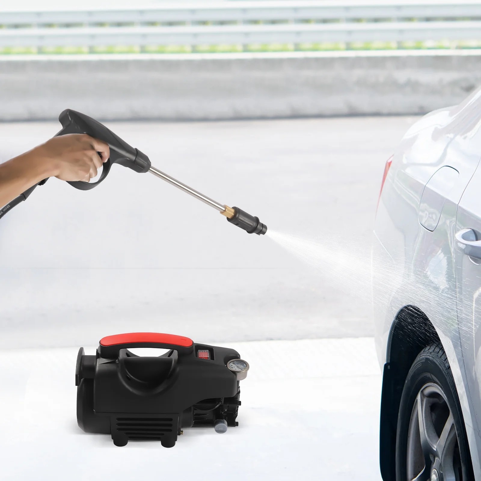 Miumaeov Electric Pressure Washer Portable Small Cleaner Jet Cleaning