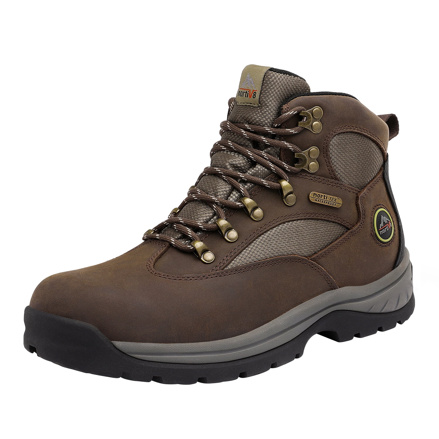 NORTIV 8 Nortiv 8 Men's Waterproof Hiking Boots Mid Ankle Leather