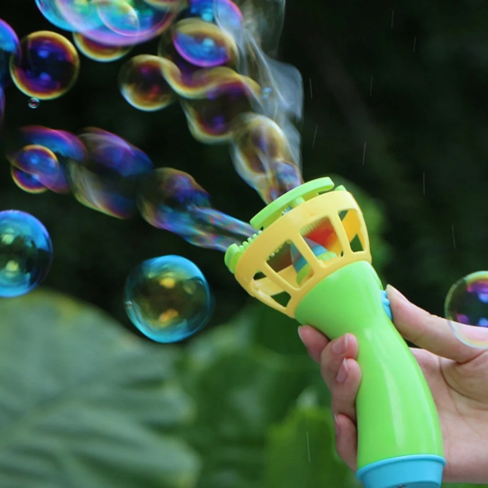 Electric Bubble Wands Machine Bubble Maker Automatic Blower Outdoor Toy For Kids