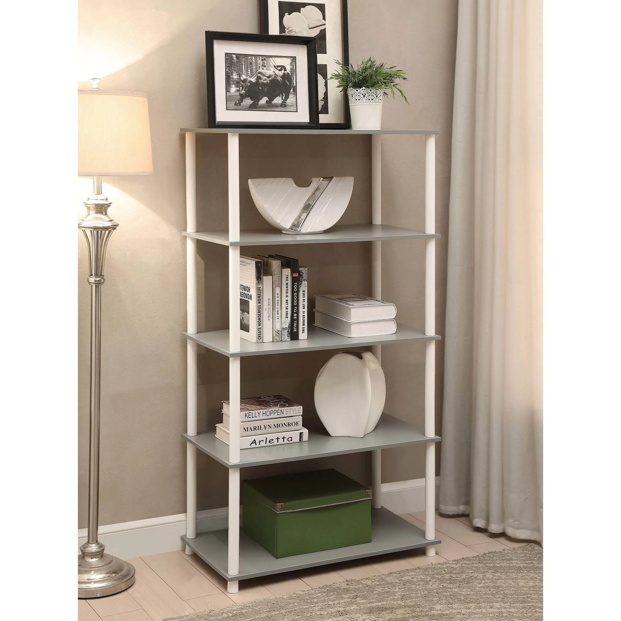 No Tools Assembly 8 Cube Shelving Storage Unit Shelves Bookcase Organizer Home